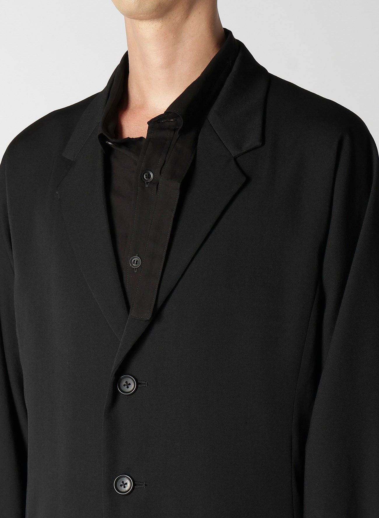 Yohji Yamamoto Yohji Yamamoto Pour Homme Wool TIED SLEEVE CUFF LONG JACKET Size US M / EU 48-50 / 2 - 6 Thumbnail