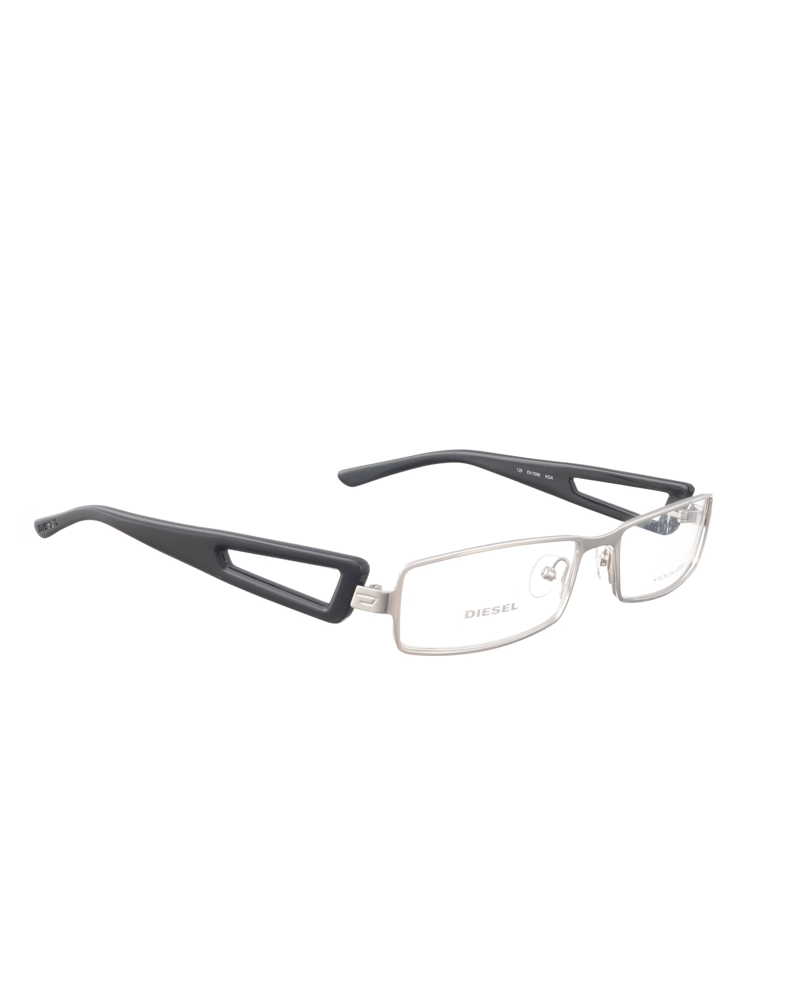 Diesel Diesel 00s Black & Metal Glasses with Big Cut Outs Size ONE SIZE - 1 Thumbnail