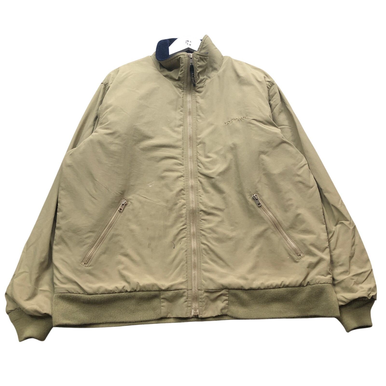 L.L. Bean LL Bean Nylon Fleece Lined Insulated Warm Up Jacket Mens L Size US L / EU 52-54 / 3 - 1 Thumbnail