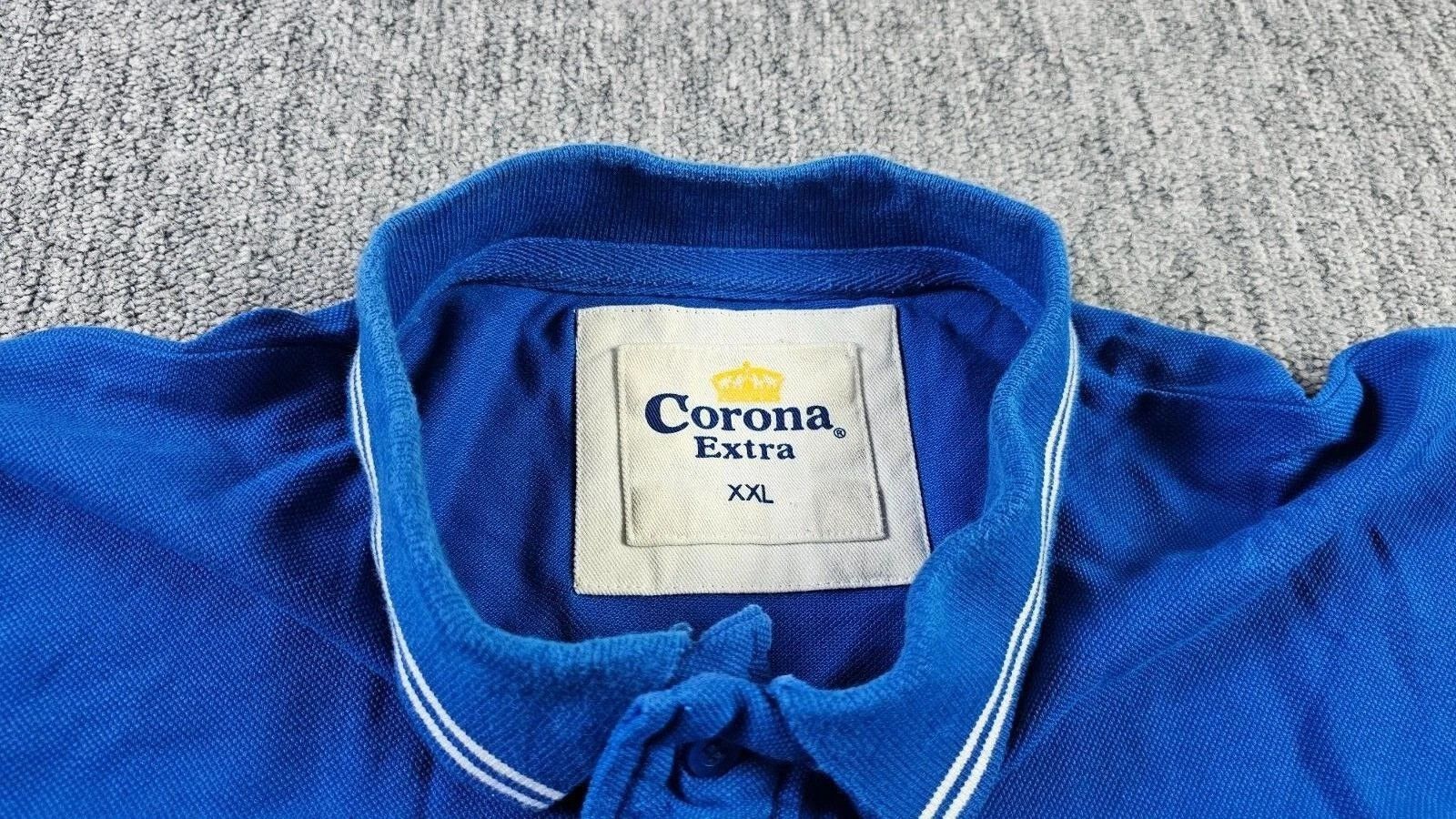 Other Corona Extra Vintage Promo Polo Shirt Embroidered Men 2XL Size US XXL / EU 58 / 5 - 5 Thumbnail