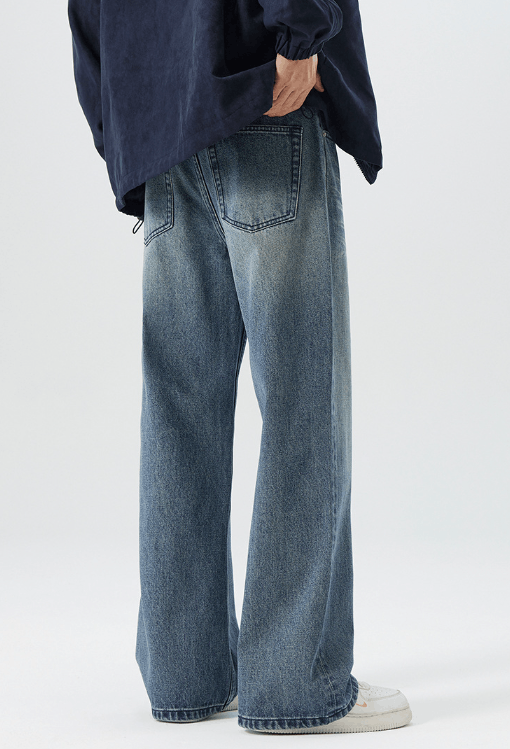 Japanese Brand Retro fashion distressed whisker street jeans Size US 32 / EU 48 - 4 Thumbnail