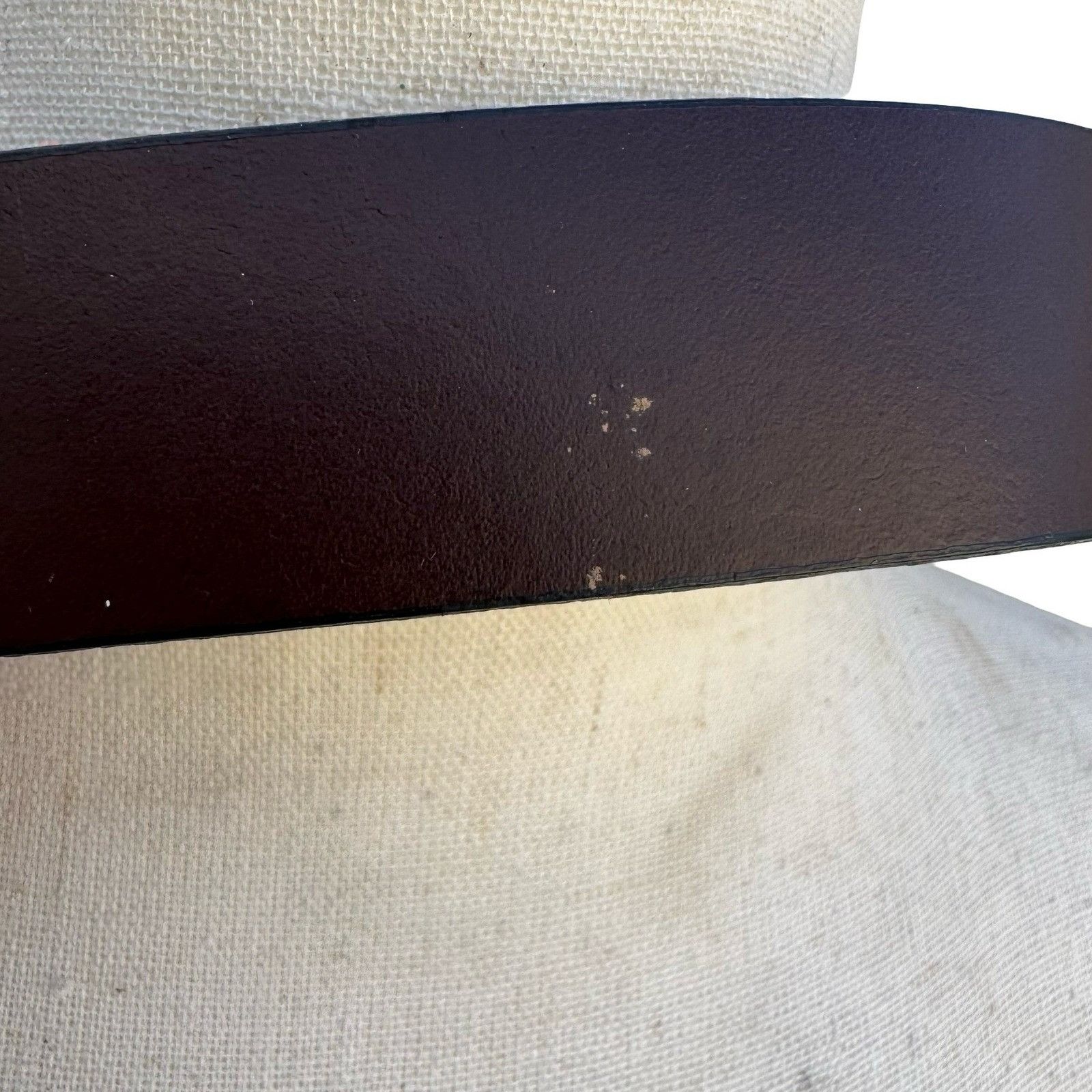 Vintage Mens Large Brown Genuine Leather Belt Silver Buckle Made in Size ONE SIZE - 10 Thumbnail