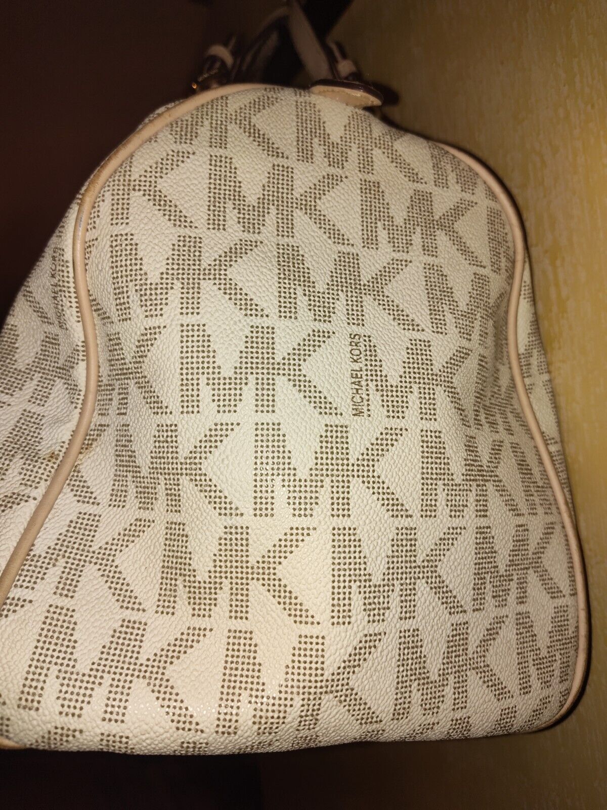 Michael Kors MICHAEL KORS GRAYSON SATCHEL - large vanilla logo bag Size ONE SIZE - 6 Thumbnail