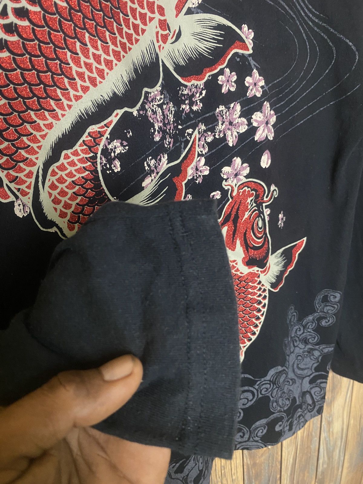 Other Sukajan fish koi long sleeve shirt Size US M / EU 48-50 / 2 - 13 Thumbnail