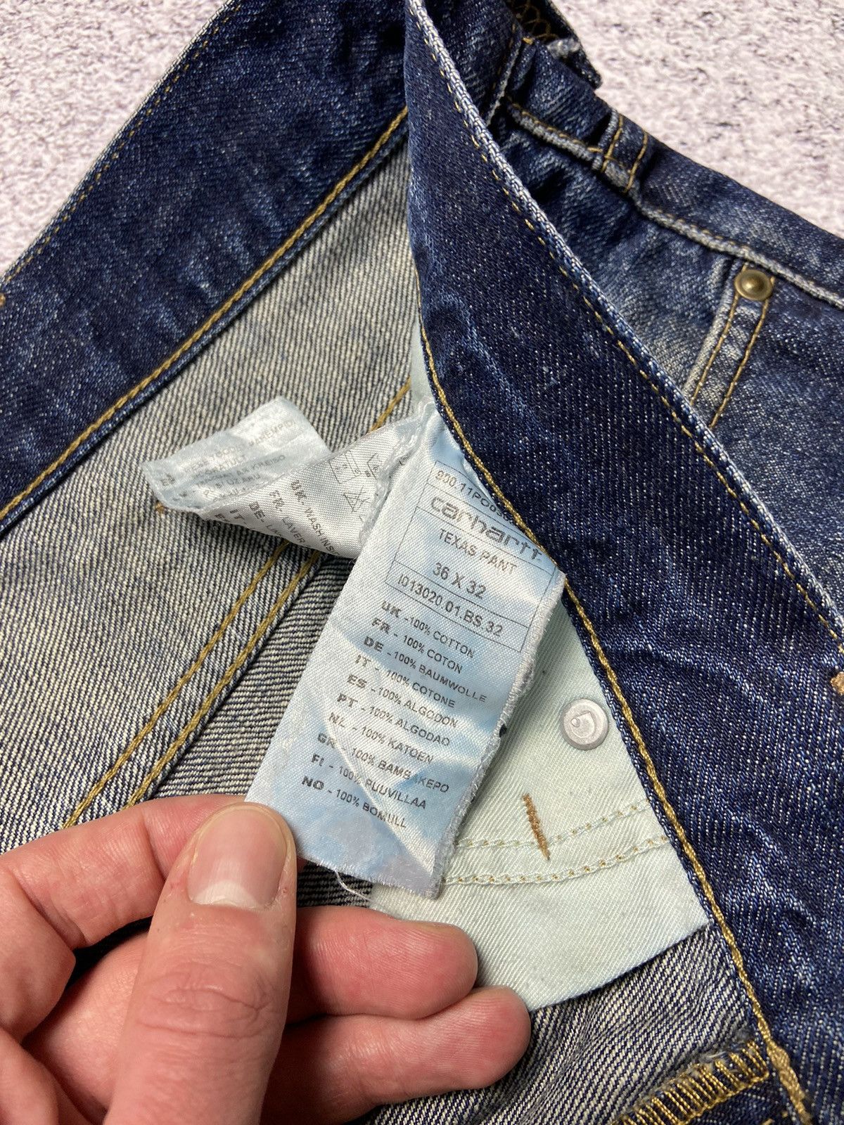 Carhartt Rare Carhartt Jeans Texas Pants Denim Work Street Style Sk8 Size US 36 / EU 52 - 11 Thumbnail