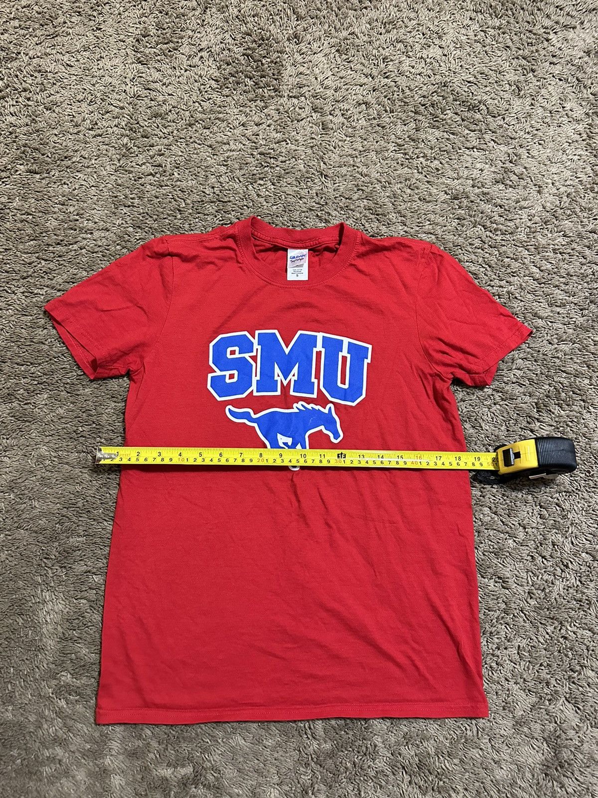 NCAA × Vintage Vintage NCAA SMU Mustangs “triple red” shirt 00s size small Size US S / EU 44-46 / 1 - 4 Thumbnail