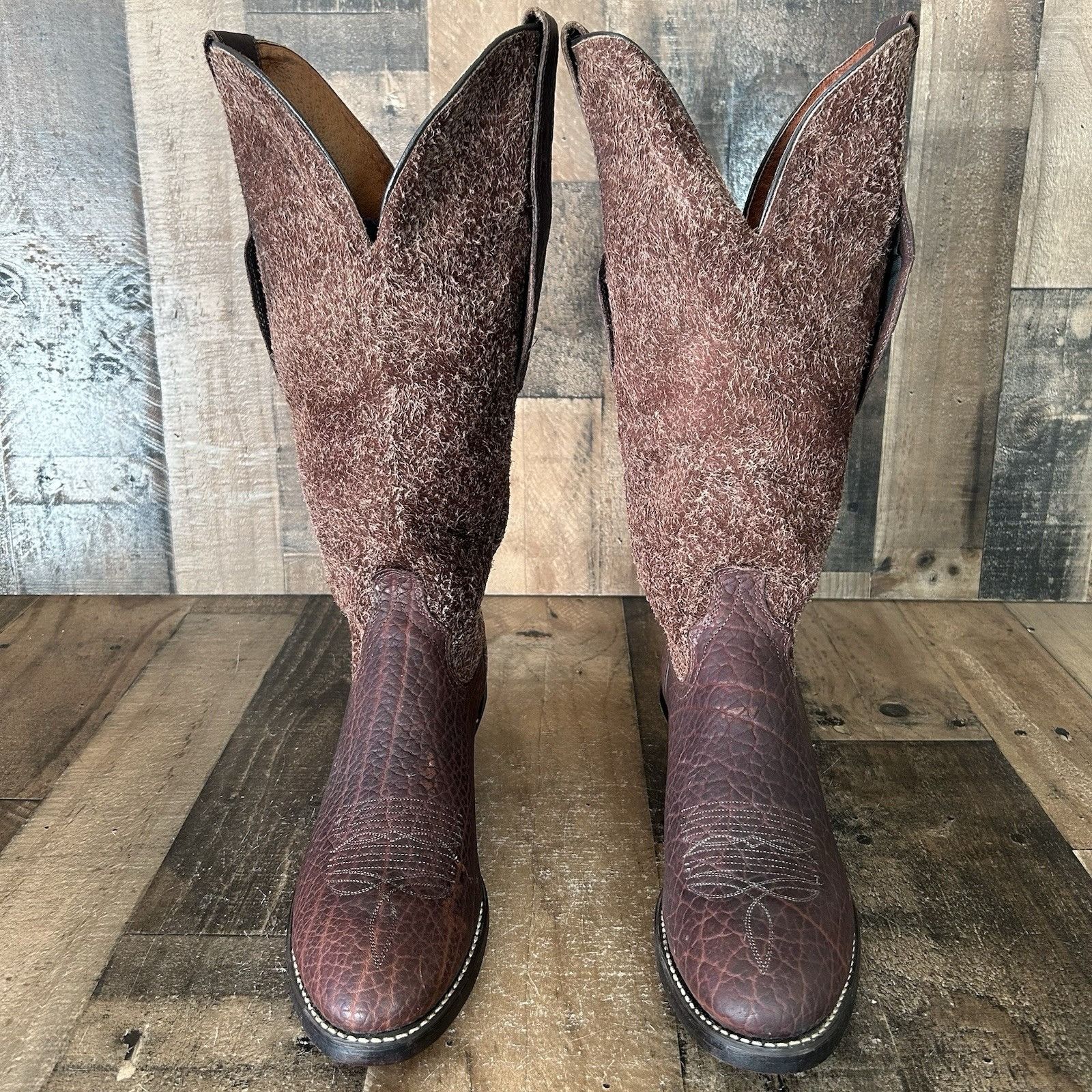 Acme Clothing Acme Vintage Tall Bullhide Mule Ear Cowboy Boots Mens 11 D Size US 11 / EU 44 - 3 Thumbnail