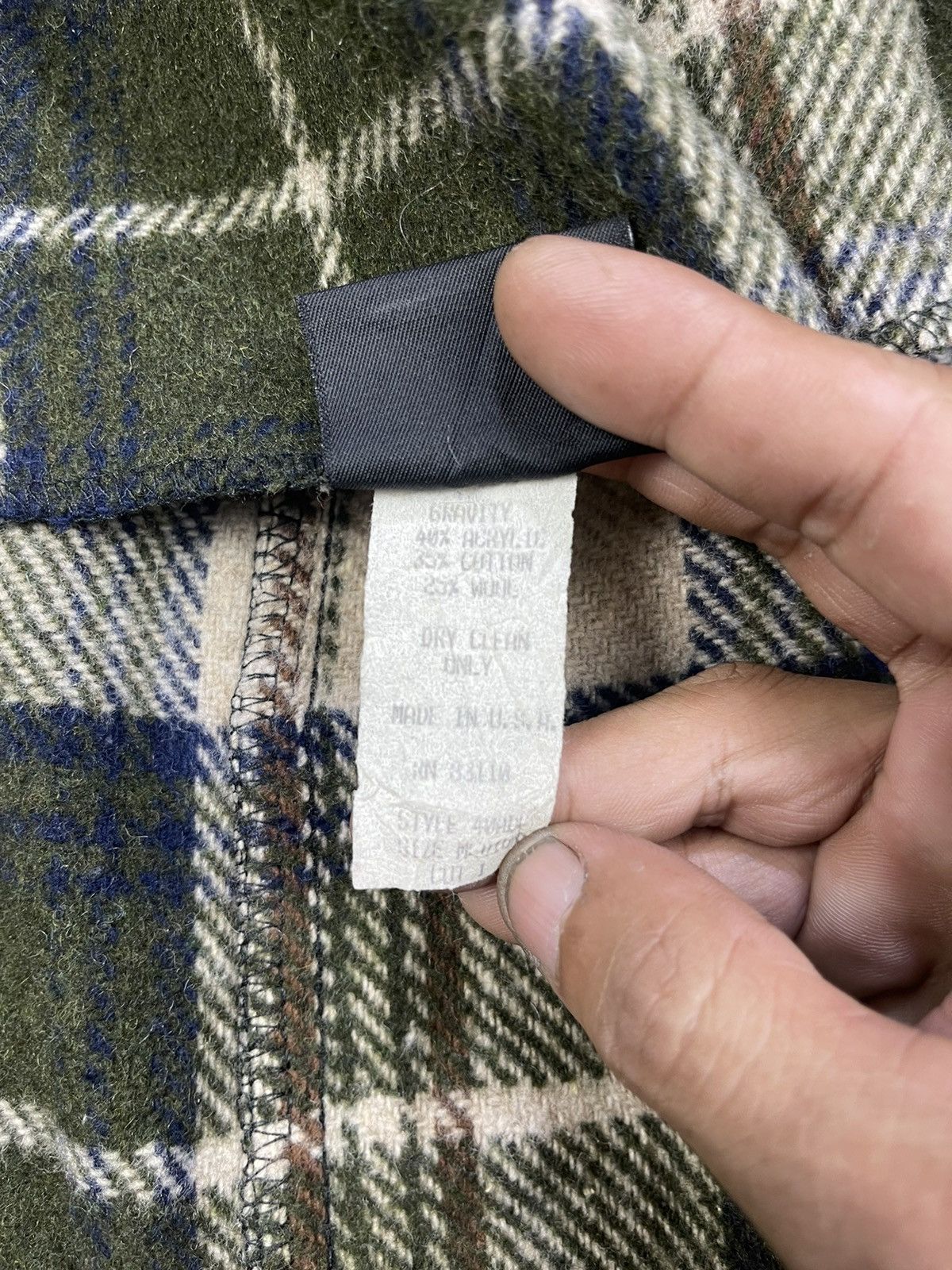 Airwalk Vintage 70/80s Airwalk Checkered Wool Work Jacket Size US L / EU 52-54 / 3 - 14 Thumbnail