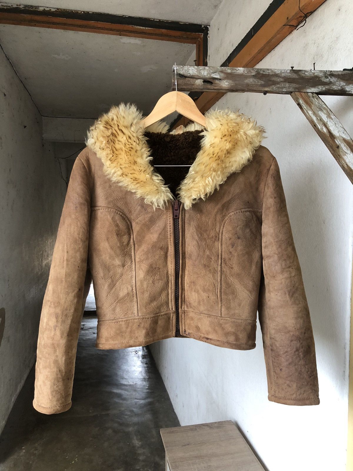 Leather Vintage Homestead Hand Made B3 Shearling Leather Jacket Size XL / US 12-14 / IT 48-50 - 1 Thumbnail