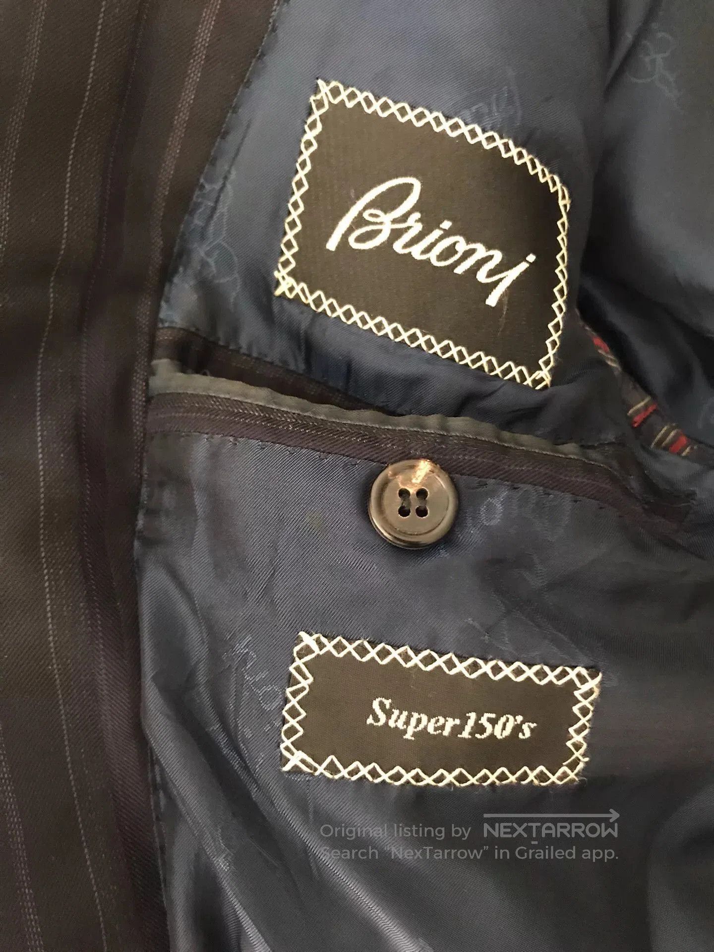 Brioni Brioni Wool Suit Super150s Dark Blue. Size US S / EU 44-46 / 1 - 6 Thumbnail