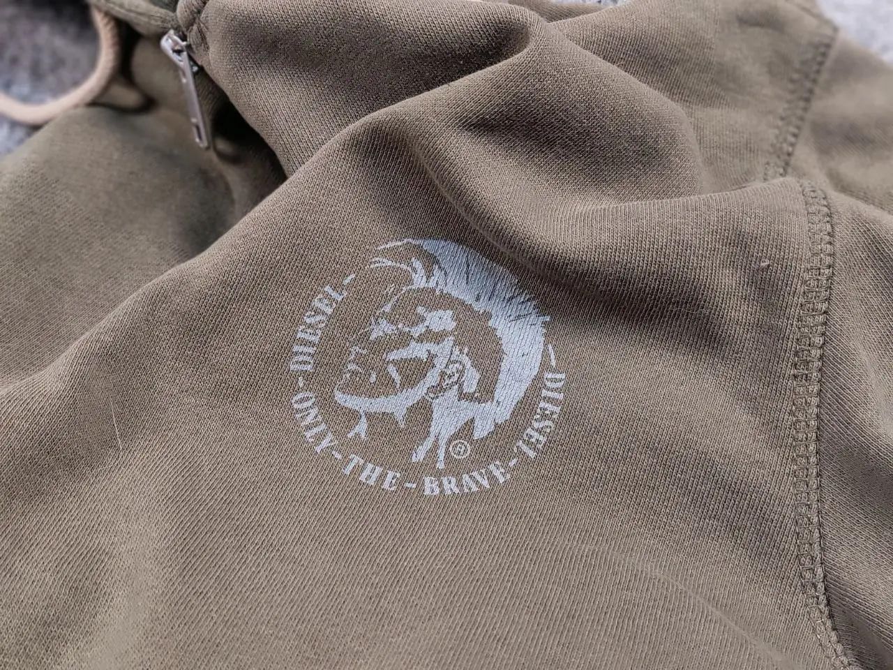 Diesel Vintage Diesel Military Logo Green Zip Hoodie Y2K Style Size US L / EU 52-54 / 3 - 19 Thumbnail