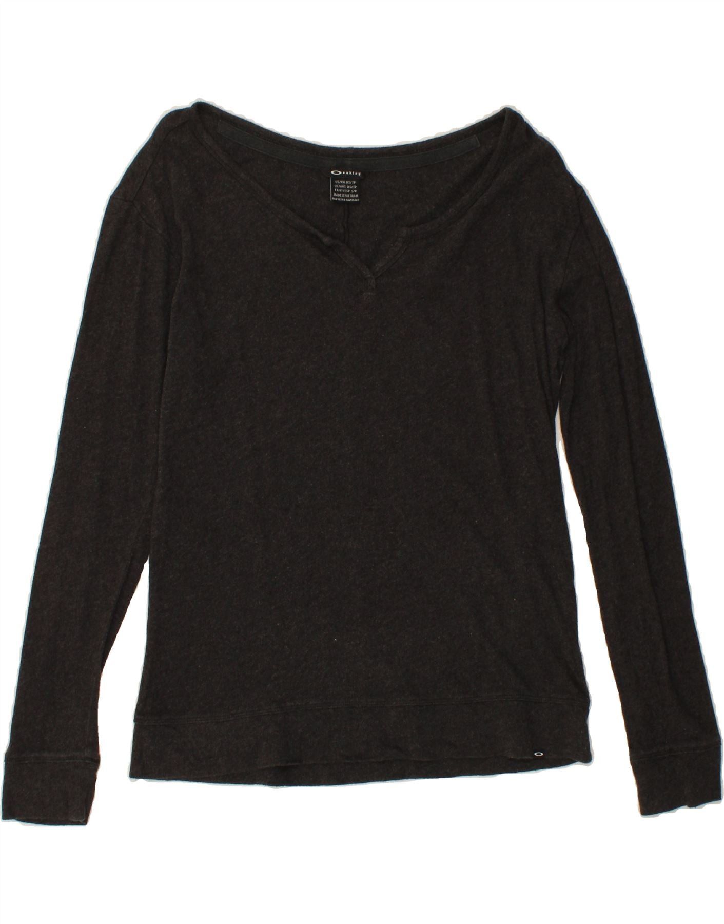 Oakley Womens Overd Top Long Sleeve UK 6 XS Grey Cotton Size XS / US 0-2 / IT 36-38 - 1 Thumbnail