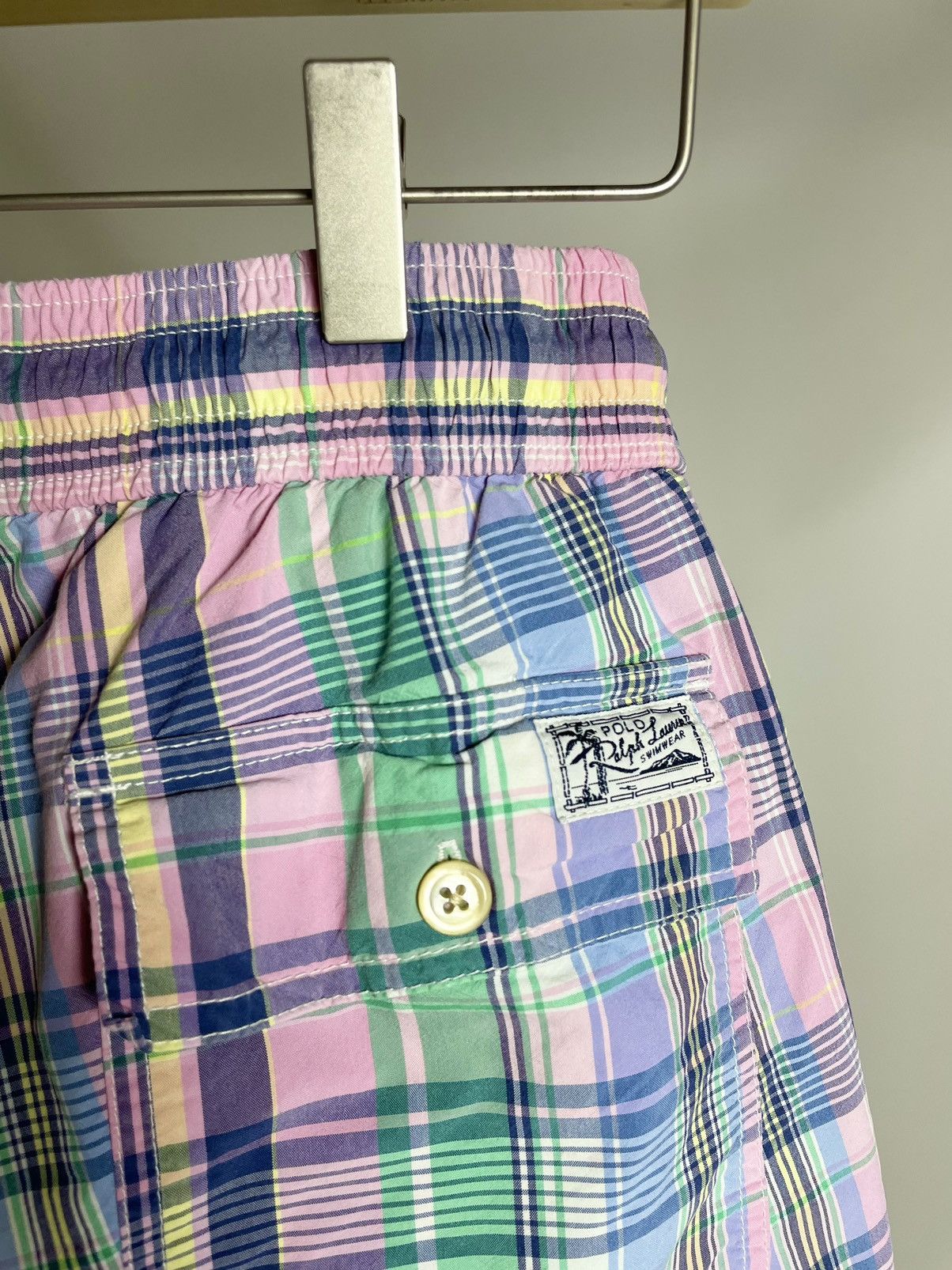 Polo Ralph Lauren VINTAGE 💦 Polo Ralph Lauren Swimwear Checkered sport Shorts Size US 30 / EU 46 - 8 Thumbnail
