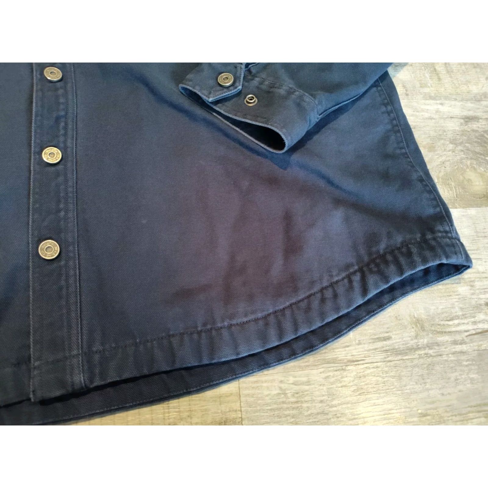 Duluth Trading Company Duluth Fleece Lined Canvas Work Jacket Navy 2XL XXL Blue Men Duluth Trading Company Workwear Jacket Coat Size US XXL / EU 58 / 5 - 3 Thumbnail