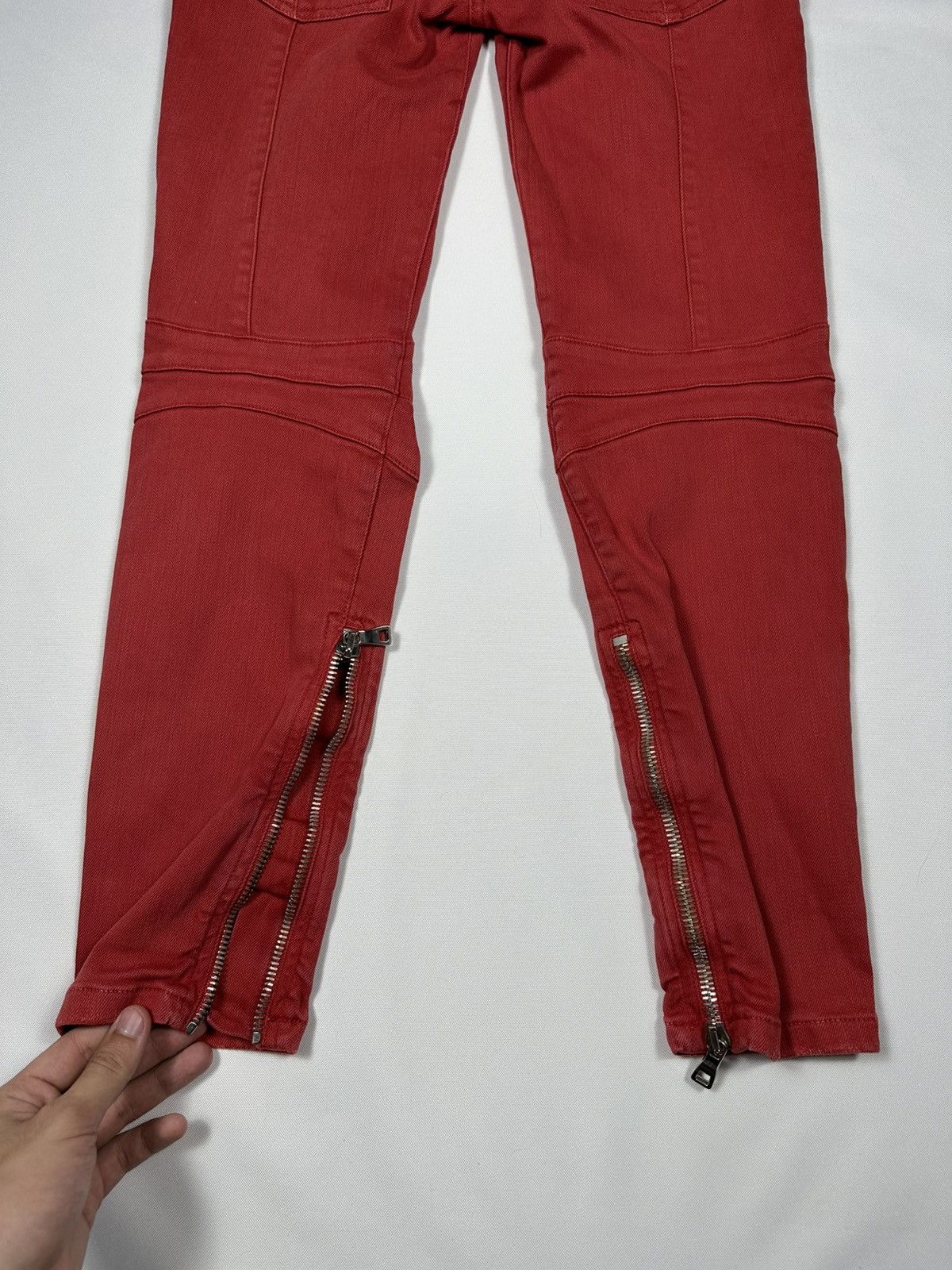 Balmain Balmain Paris Biker Jeans Pants Denim Low Rise Skinny Zipper Size 26" / US 2 / IT 38 - 15 Thumbnail