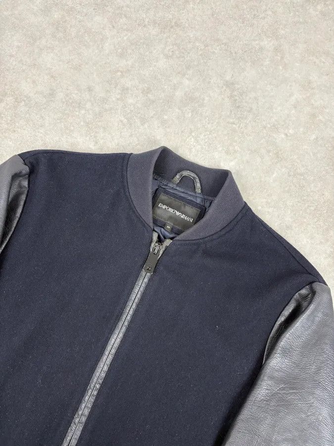 Emporio Armani Emporio Armani Navy & Black Wool Bomber Jacket Size US M / EU 48-50 / 2 - 4 Thumbnail