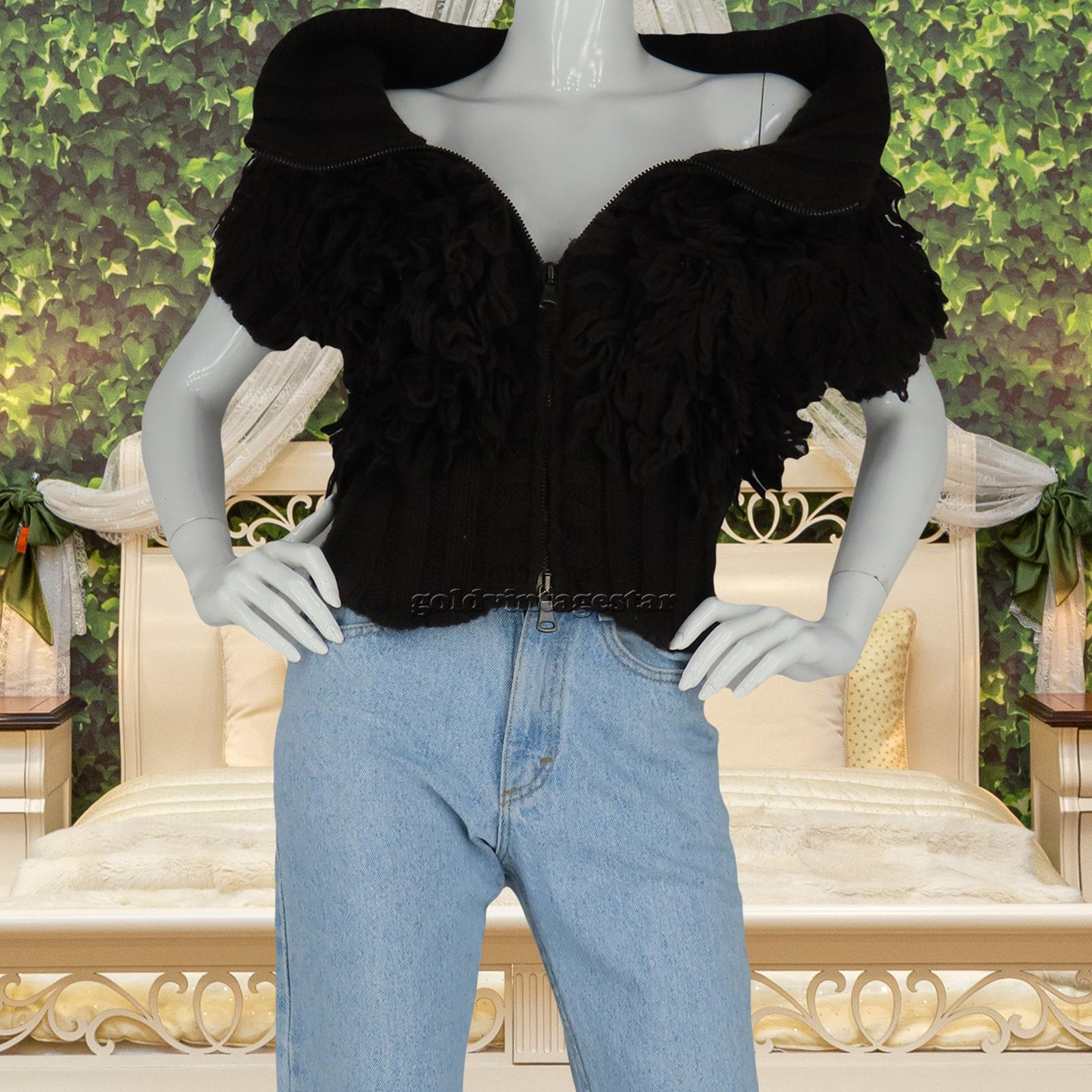 United Colors Of Benetton United Colors of Benetton Chunky Knit Tassel Wool Sweater Size S / US 4 / IT 40 - 8 Thumbnail