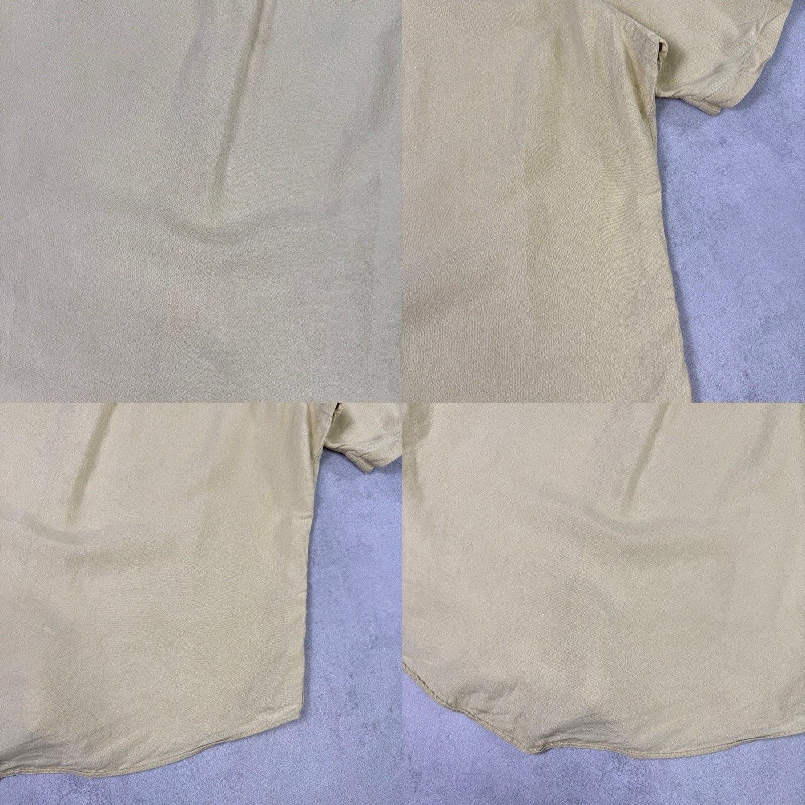 Ralph Lauren Vintage Polo Ralph Lauren Short Sleeve Liven Shirt Beige Size US XL / EU 56 / 4 - 22 Thumbnail