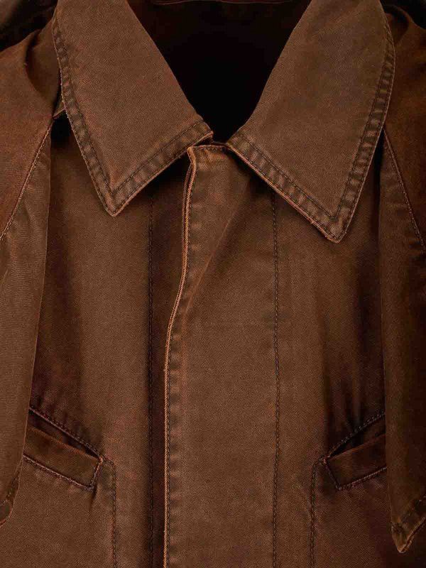Alexander McQueen o1srvl11e0226 Parka In Dark Brown Size US XL / EU 56 / 4 - 4 Thumbnail