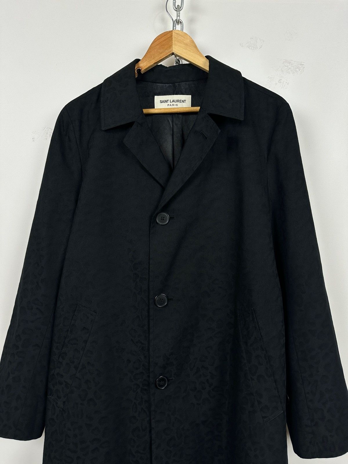 Saint Laurent Paris Saint Laurent Paris Hedi Slimane Leopard Jacquard Coat Size US S / EU 44-46 / 1 - 1 Thumbnail
