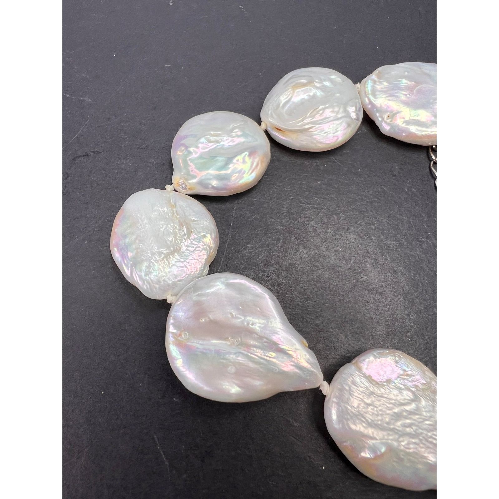 Other Cultured coin pearls bracelet with sterling silver clasp Size ONE SIZE - 3 Thumbnail