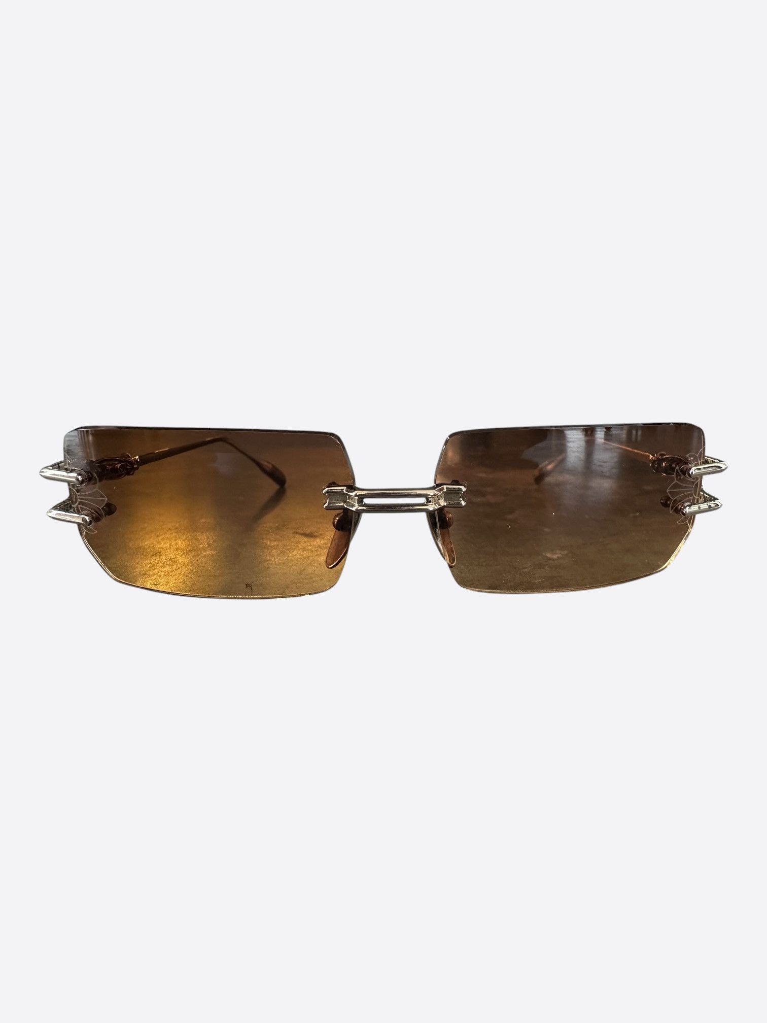 Chrome Hearts Chrome Hearts Gold Lordie Sunglasses Size ONE SIZE - 1 Thumbnail