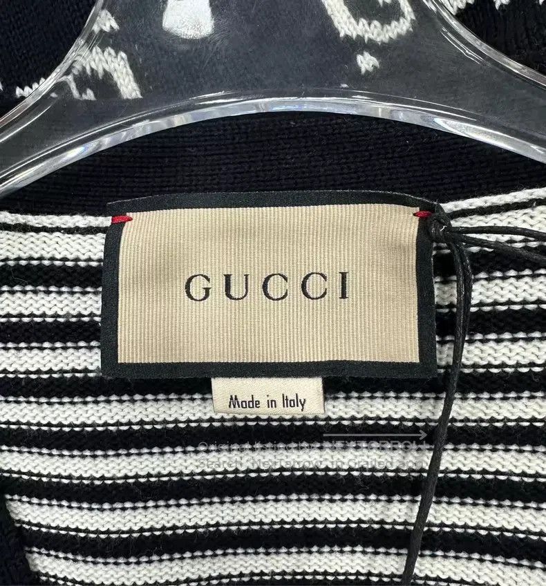 Gucci Gucci Black classic striped full-print logo knitted cardig Size M / US 6-8 / IT 42-44 - 3 Thumbnail