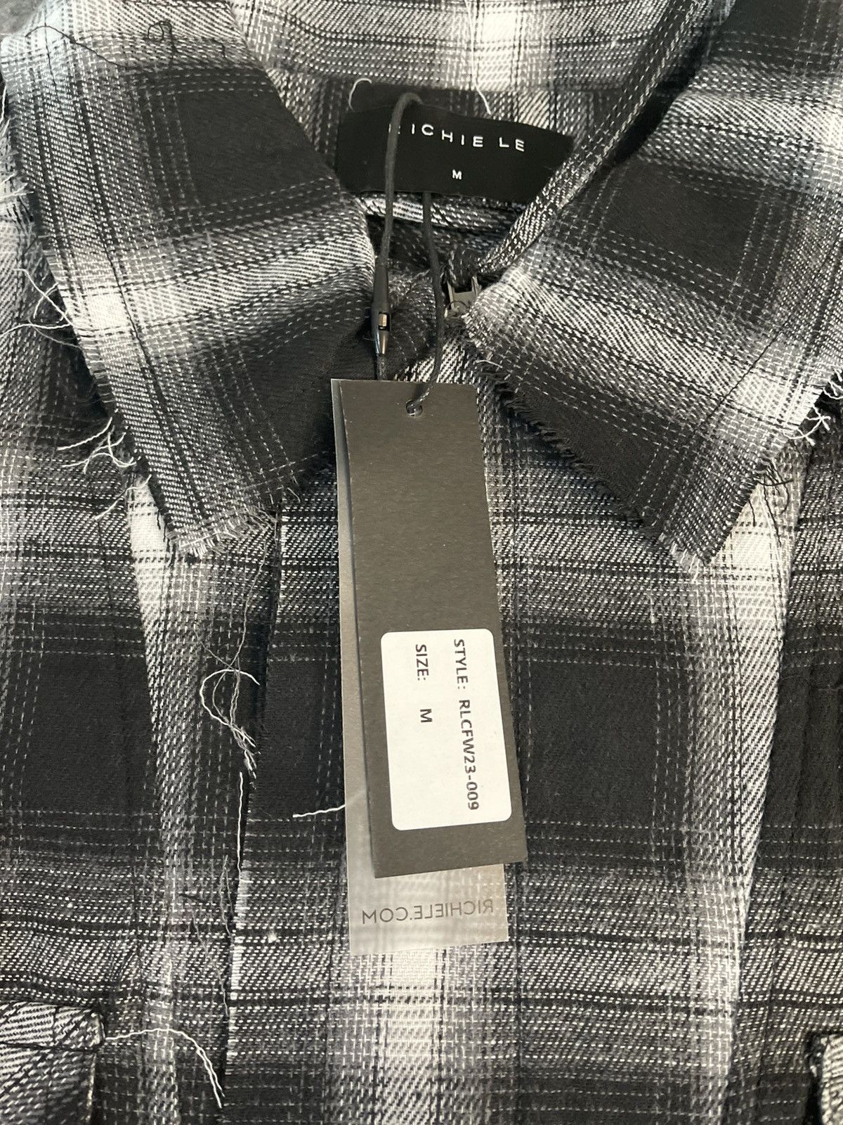 Richie Le Collection Richie Le Collection Black White Plaid Overshirt M FW23 NWT Size US M / EU 48-50 / 2 - 3 Thumbnail
