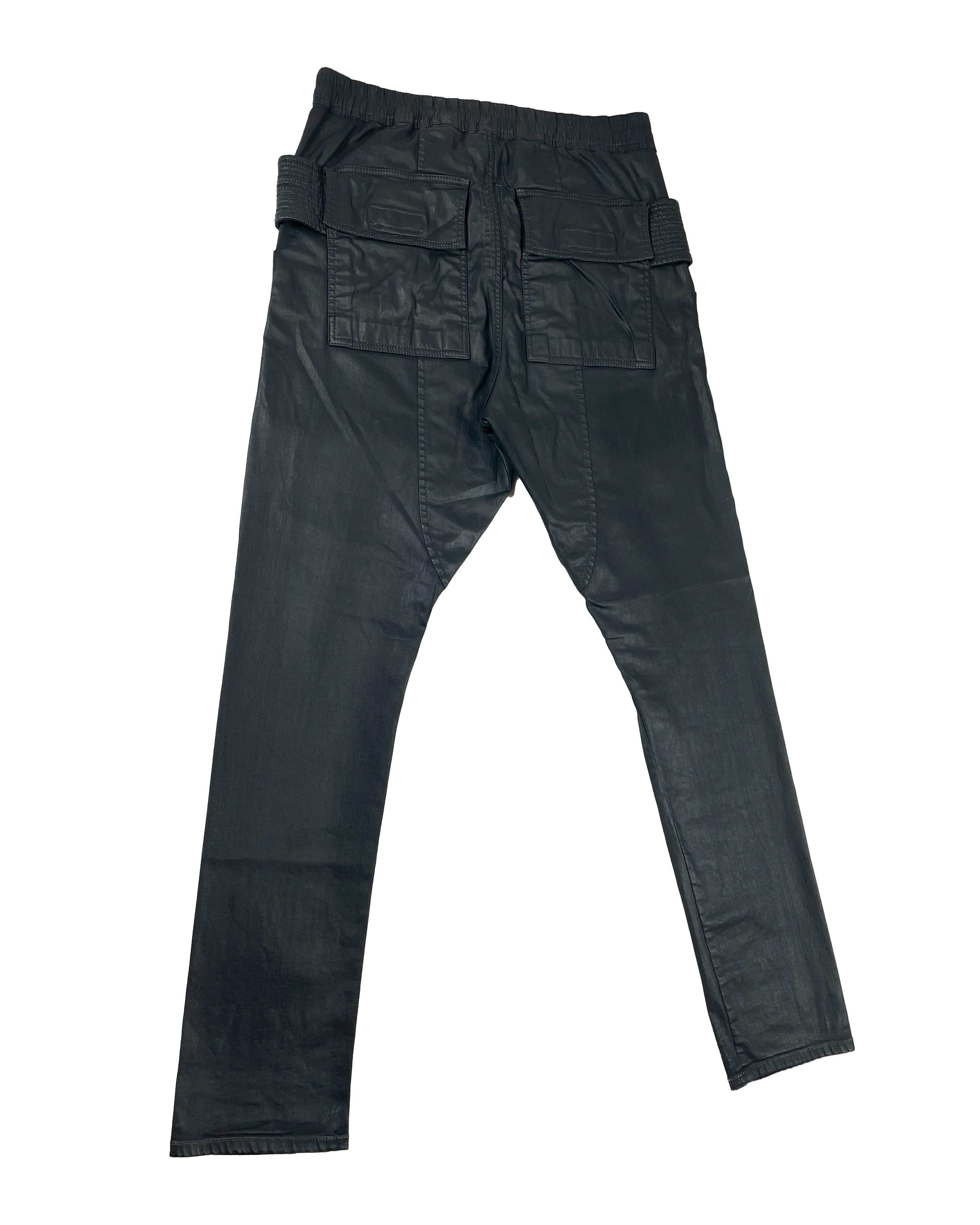 Rick Owens Rick Owens SBW Creatch Cargo Pants Black Wax SS19 Size US 34 / EU 50 - 7 Thumbnail