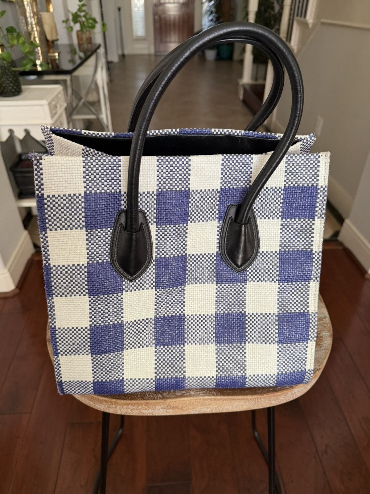 Celine Celine Checkerboard Leather Tote Bag Size ONE SIZE - 2 Thumbnail