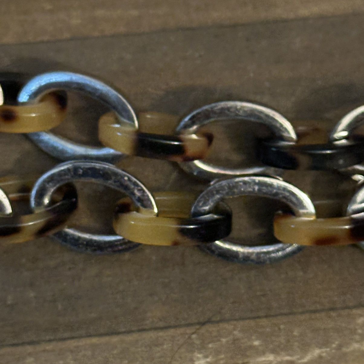 Other Leopard print and silver link chain necklace Size ONE SIZE - 3 Thumbnail