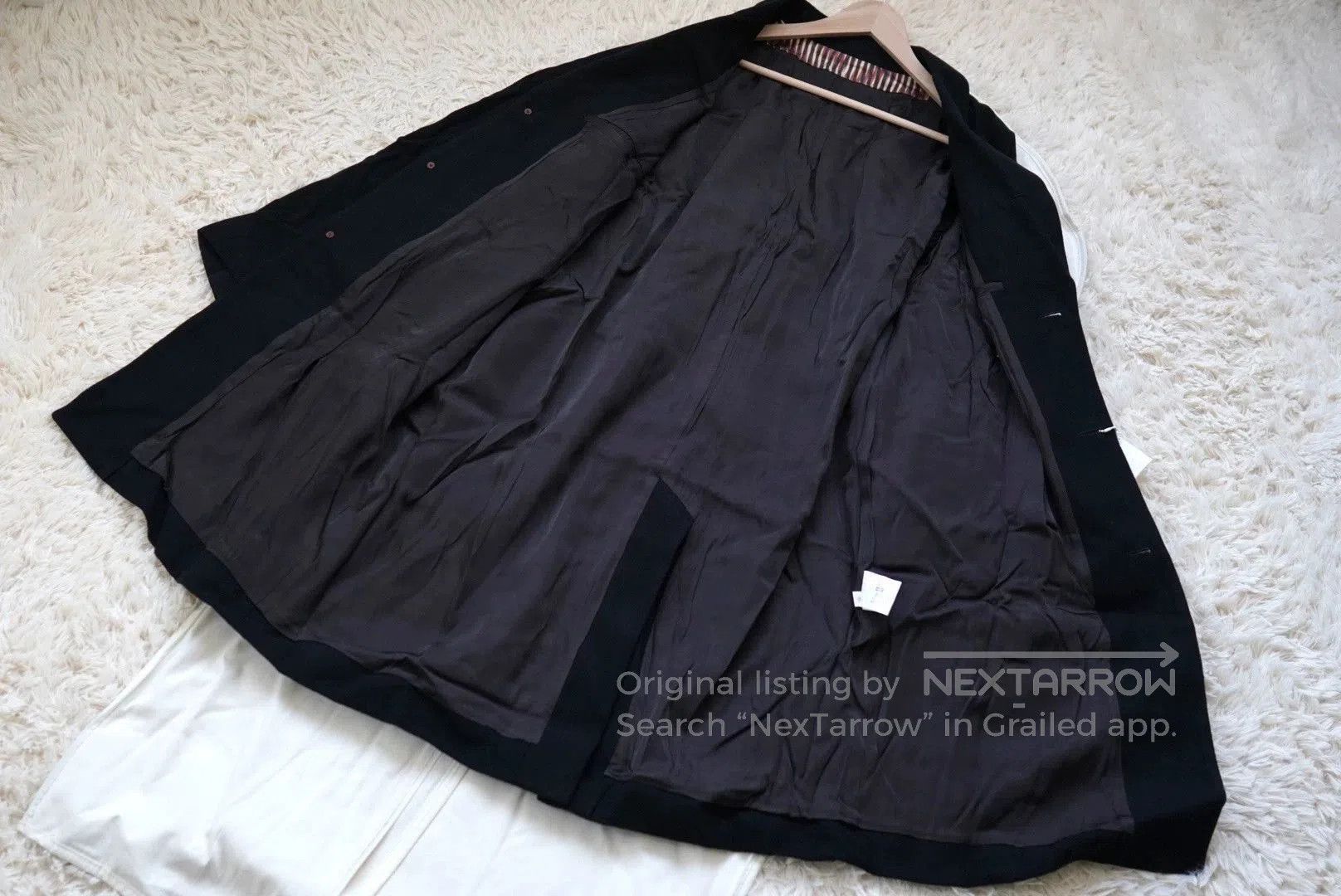 Visvim Black Long Coat with Button Closure Size L. Size US L / EU 52-54 / 3 - 3 Thumbnail