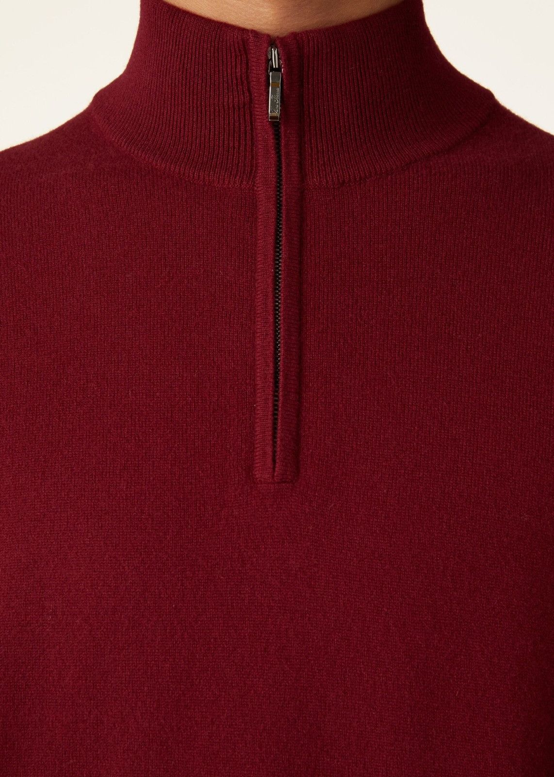 Loro Piana o1srvl11e1224 Baby Cashmere Half Zip Sweater in Red Size US M / EU 48-50 / 2 - 4 Thumbnail