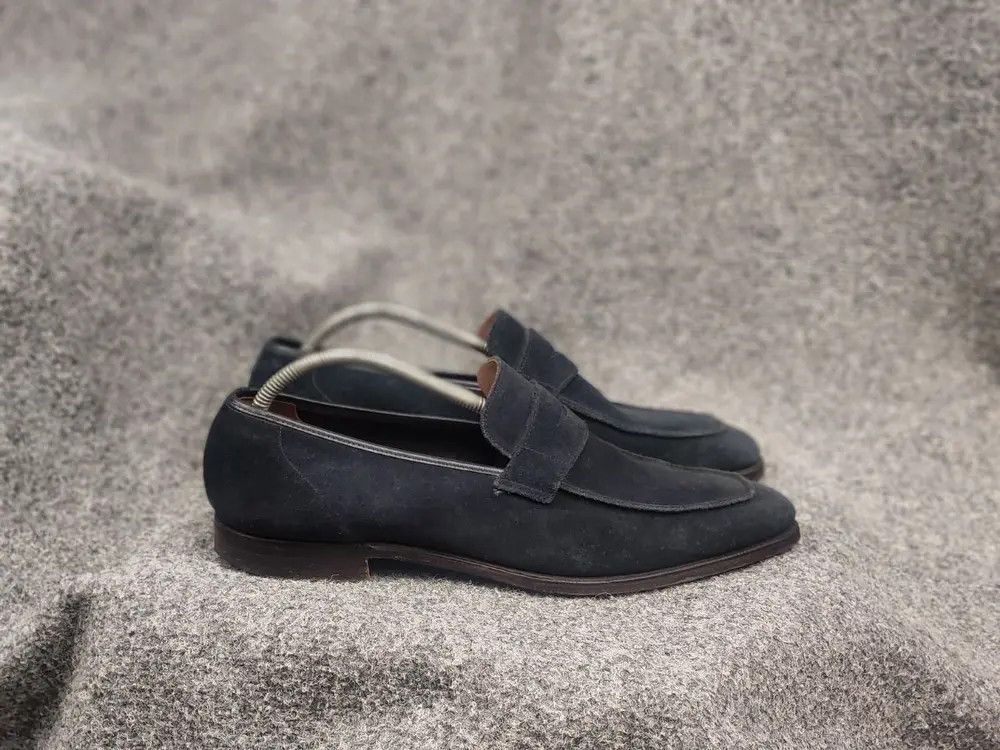 George Cleverley George Cleverley HandMad suede Leather Classic penny Loafers Size US 11 / EU 44 - 1 Thumbnail