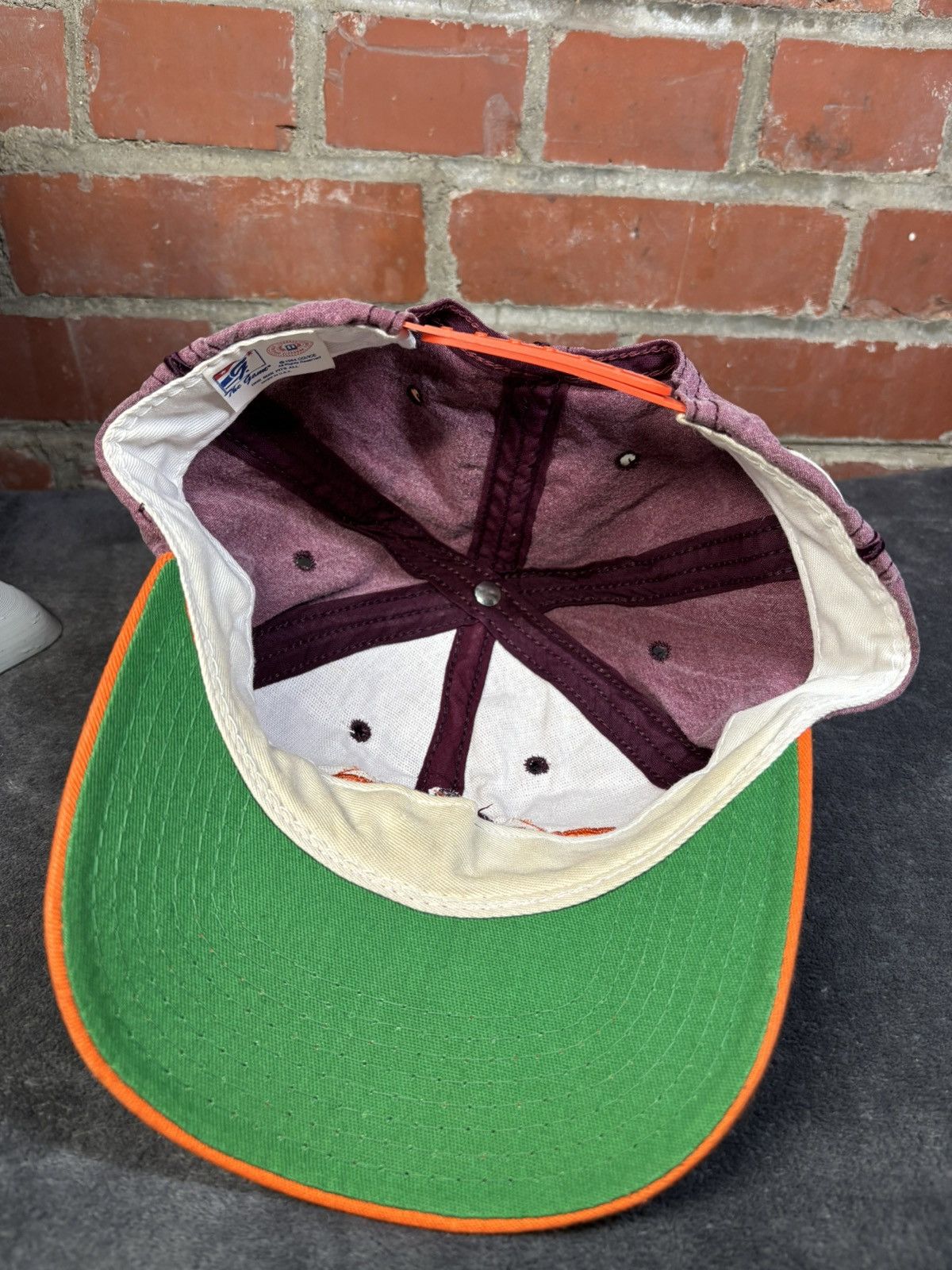 NCAA Vintage 80s Virginia Tech University Hokies Snapback Hat USA Size ONE SIZE - 6 Thumbnail