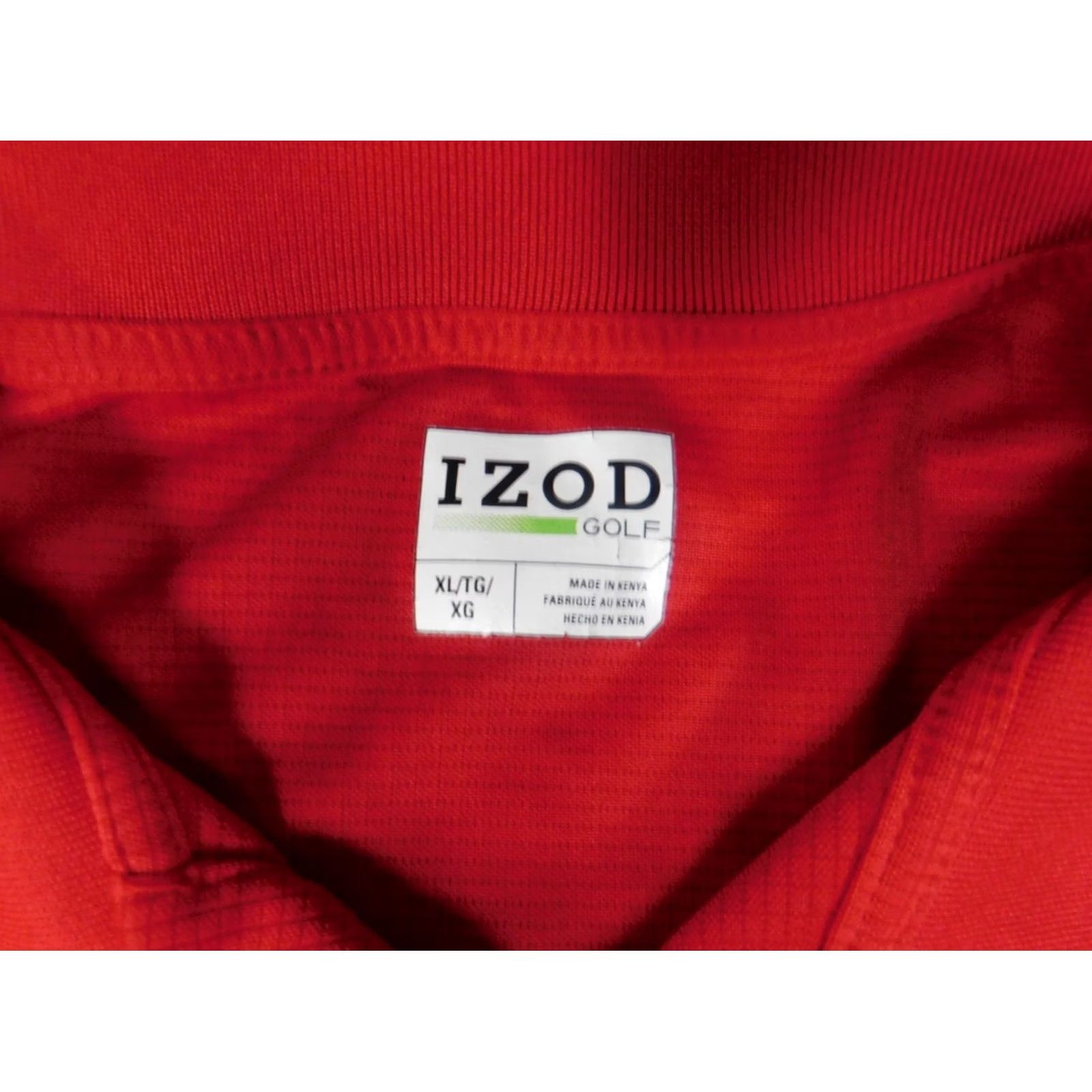Izod Izod Polo Shirt XL Red Golf Stretch Active Size US XL / EU 56 / 4 - 7 Thumbnail