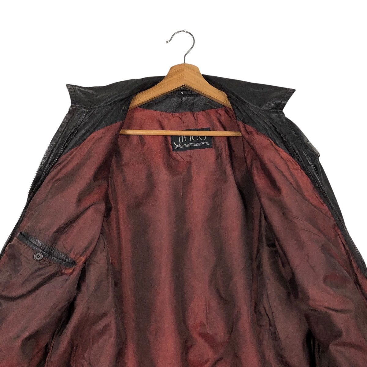 Japanese Brand 📌Vintage Biker Leather Jacket Jindo Blanket Issey Miyake Size US S / EU 44-46 / 1 - 9 Thumbnail