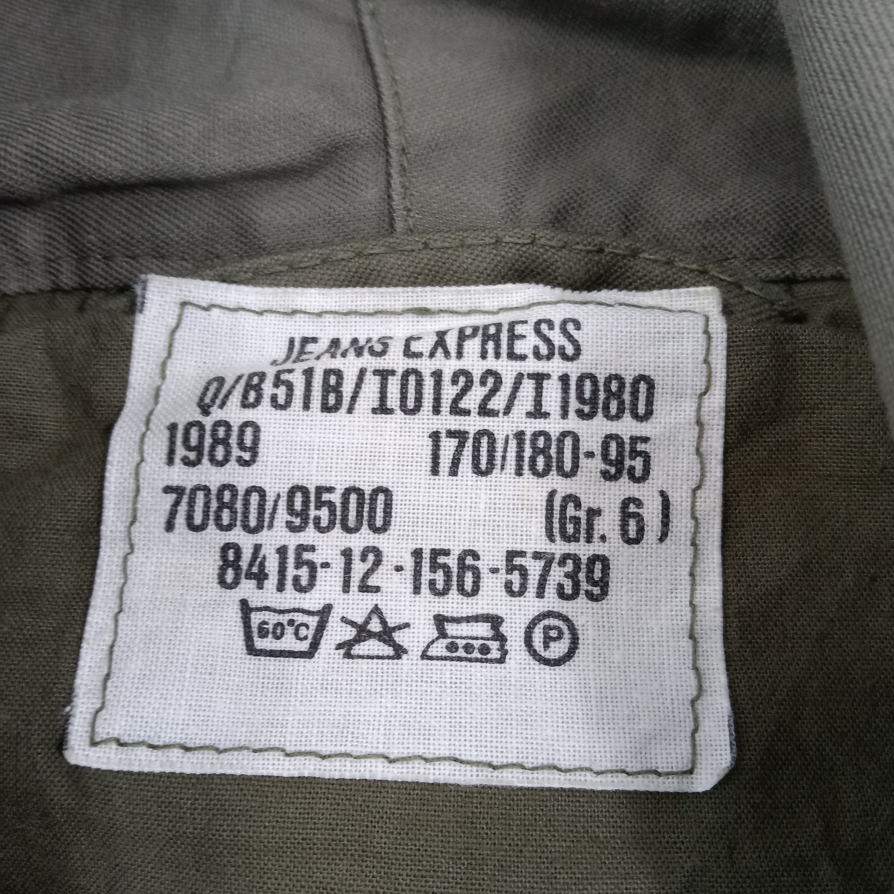 Vintage Jean Express Germany Military Army Hoodies Jacket Size US L / EU 52-54 / 3 - 4 Thumbnail