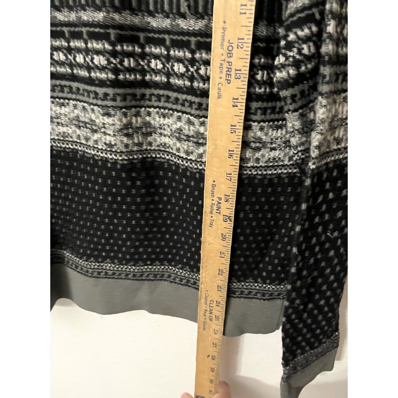 French Connection FRENCH CONNECTION Hoodie Mens Gray Size M Fair Isle Aztec Overhead Pullover Size US M / EU 48-50 / 2 - 4 Thumbnail