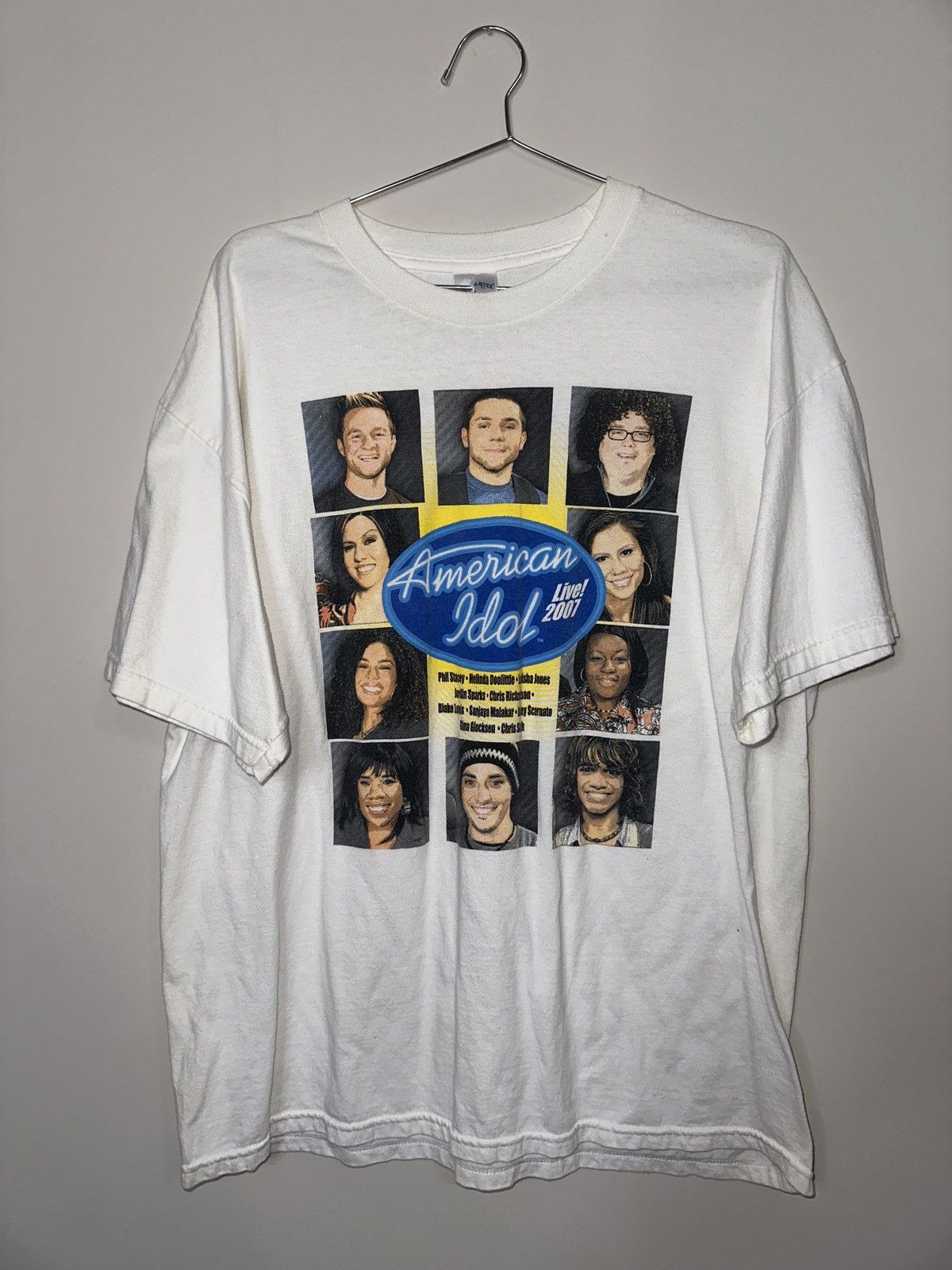 Vintage Vintage 2007 American Idol Tour Tee Size US XL / EU 56 / 4 - 1 Thumbnail
