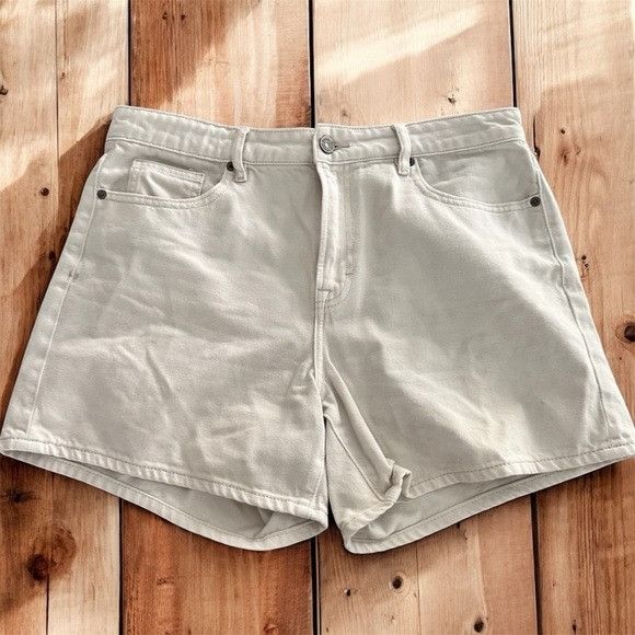 HIDDEN Hidden Los Angeles Beige Dad Jean Shorts Size 32" / US 10 / IT 46 - 1 Thumbnail