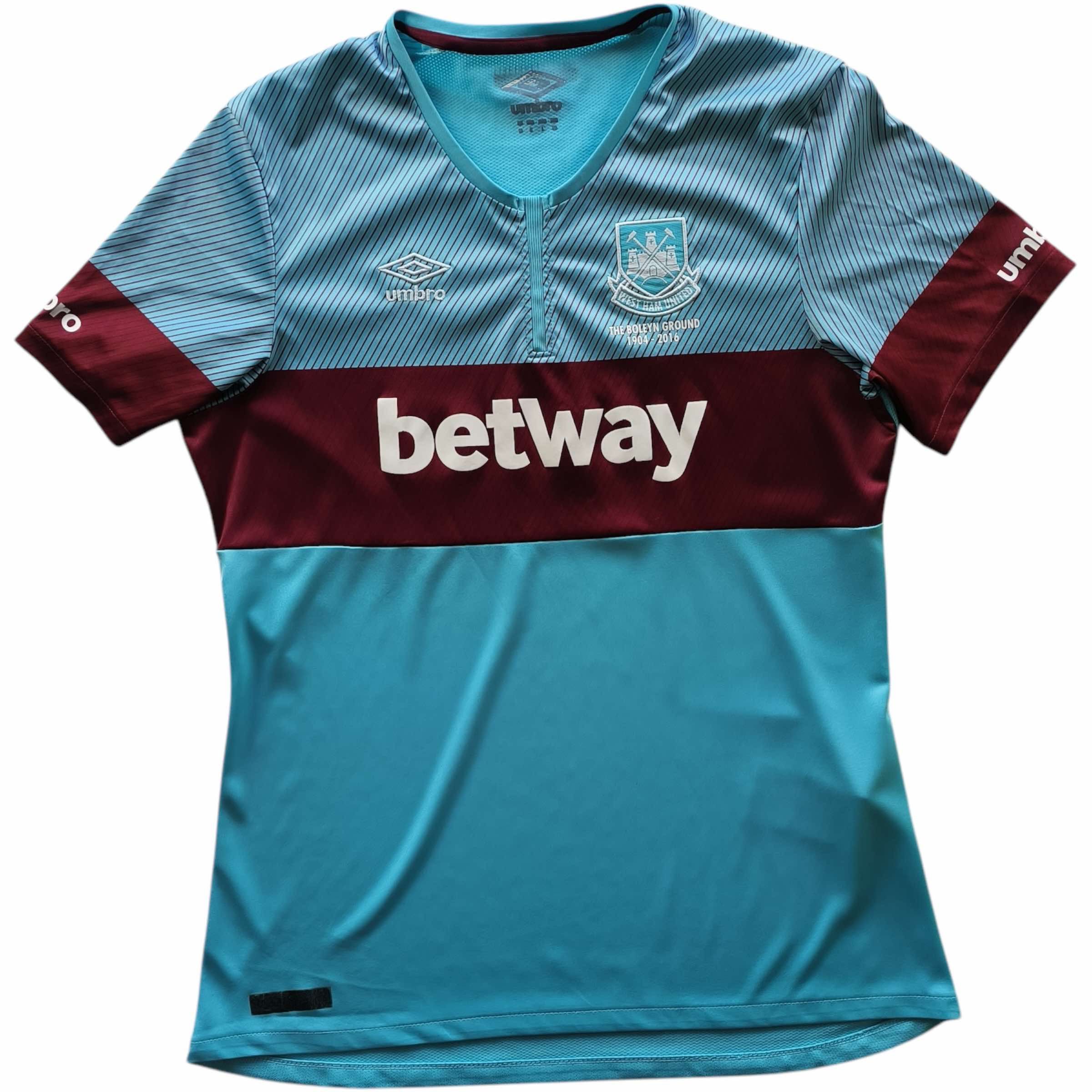 Umbro West Ham United 2015-16 away football jersey size Womens 10 Size M / US 6-8 / IT 42-44 - 1 Thumbnail