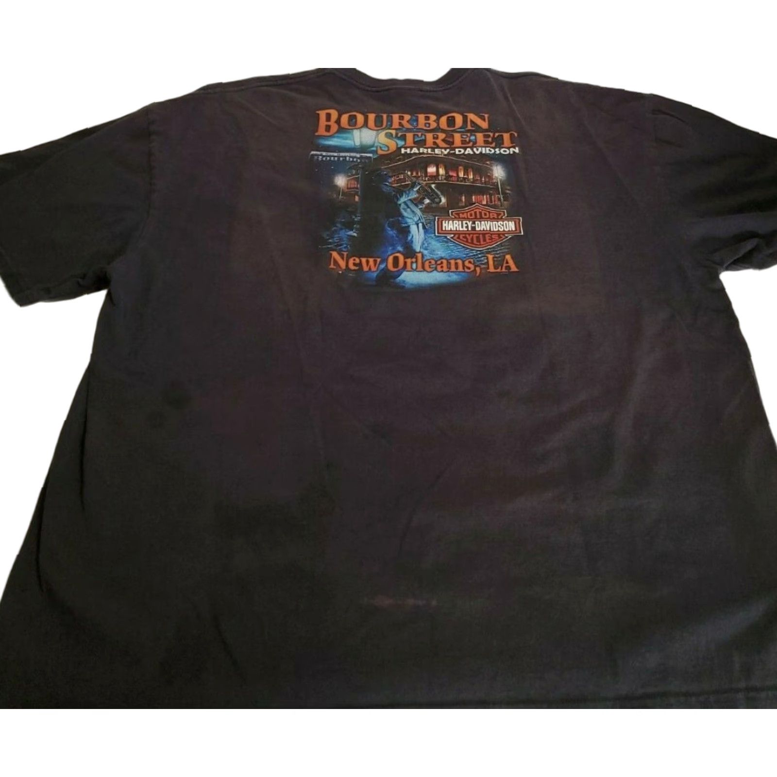 Harley Davidson Harley-Davidson T-Shirt Logo Bourbon Street New Orleans 3XL Black Mens Shirt United States Vintage? No. Size US XXL / EU 58 / 5 - 1 Thumbnail