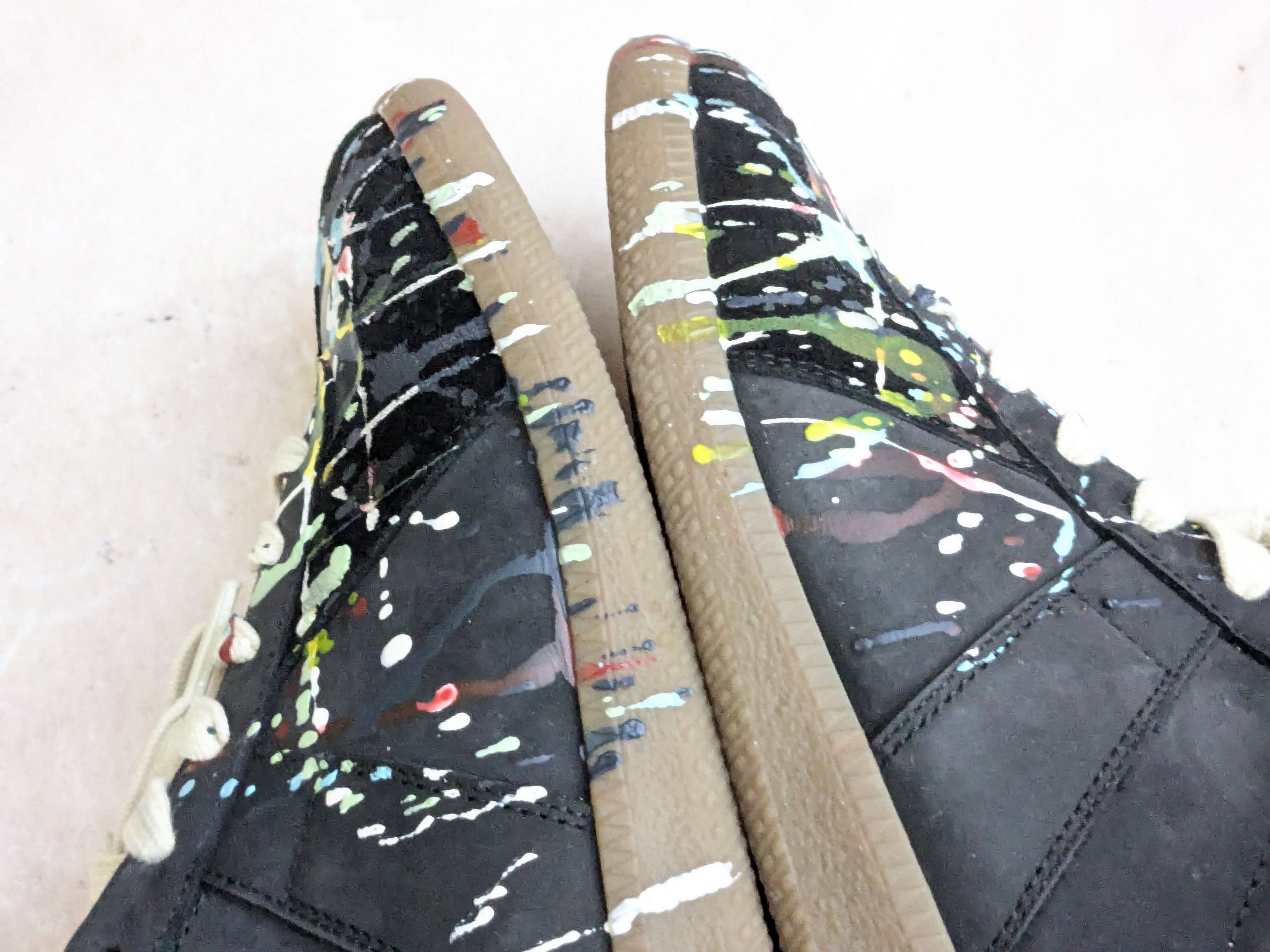 Maison Margiela Maison Margiela GAT Replica Paint Splatter Black 8 41 Low Size US 8 / EU 41 - 10 Thumbnail