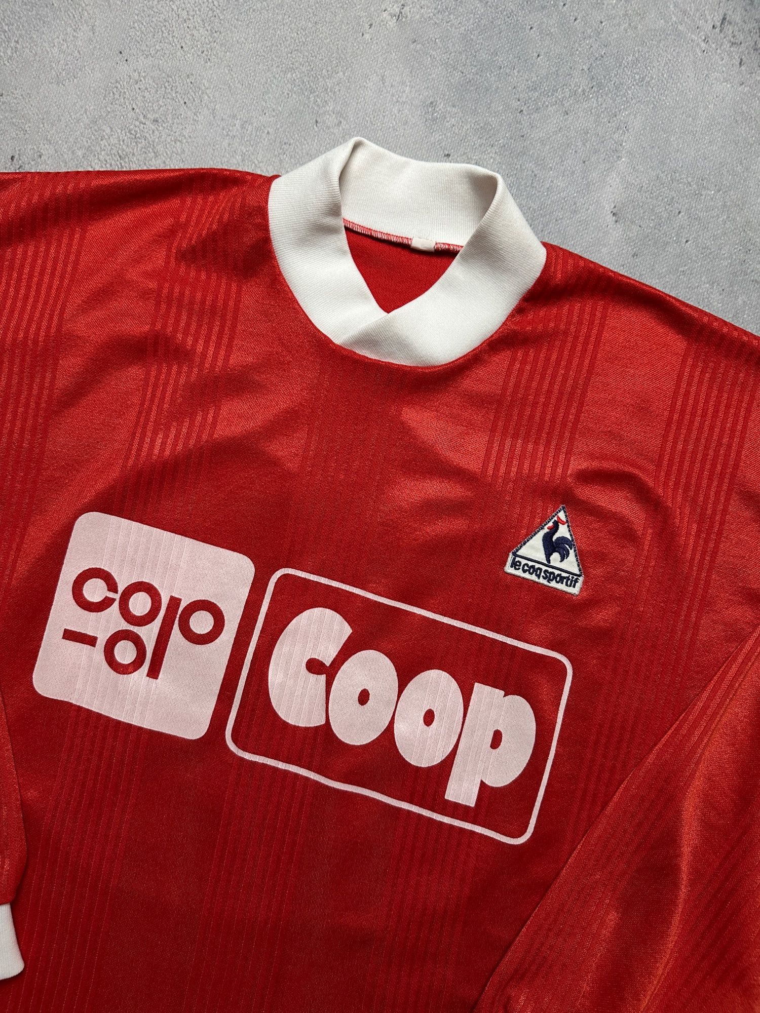 Le Coq Sportif Vintage Le Coq Sportif Coop Red Long Sleeve Soccer Jersey L Size US L / EU 52-54 / 3 - 12 Thumbnail