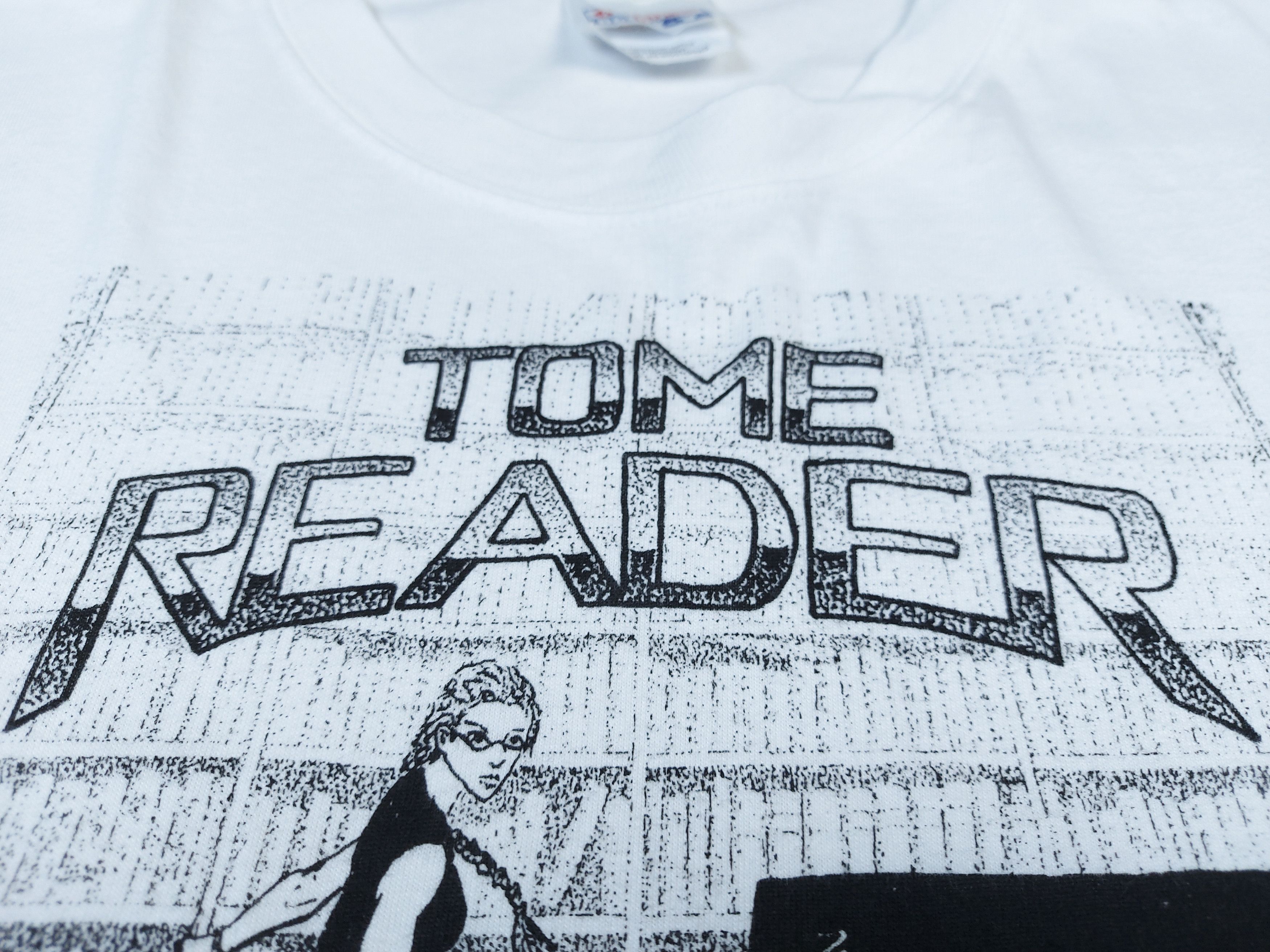 Vintage Vintage 90s Tome Reader Perspicuity by Craig Swanson TEE Size US XXL / EU 58 / 5 - 4 Thumbnail