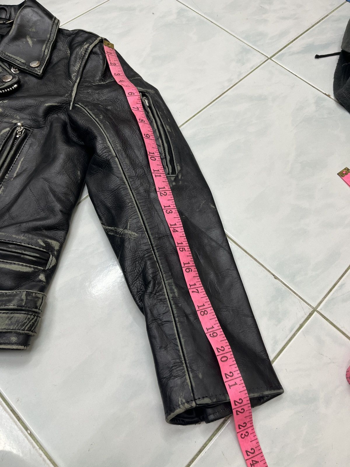 14th Addiction 🔥🔥🔥ARCHIVE HELL CAT PUNKS LEATHER JACKET Size XS / US 0-2 / IT 36-38 - 21 Thumbnail