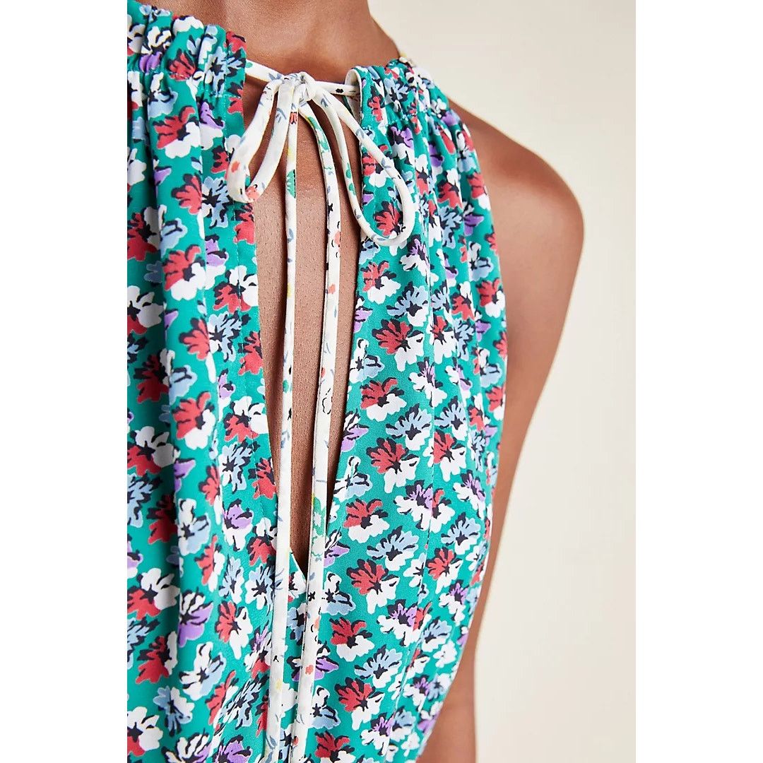 Anthropologie × Corey Lynn Calter New Corey Lynn Calter Versailles Floral Halter Blouse $110 Size S / US 4 / IT 40 - 3 Thumbnail