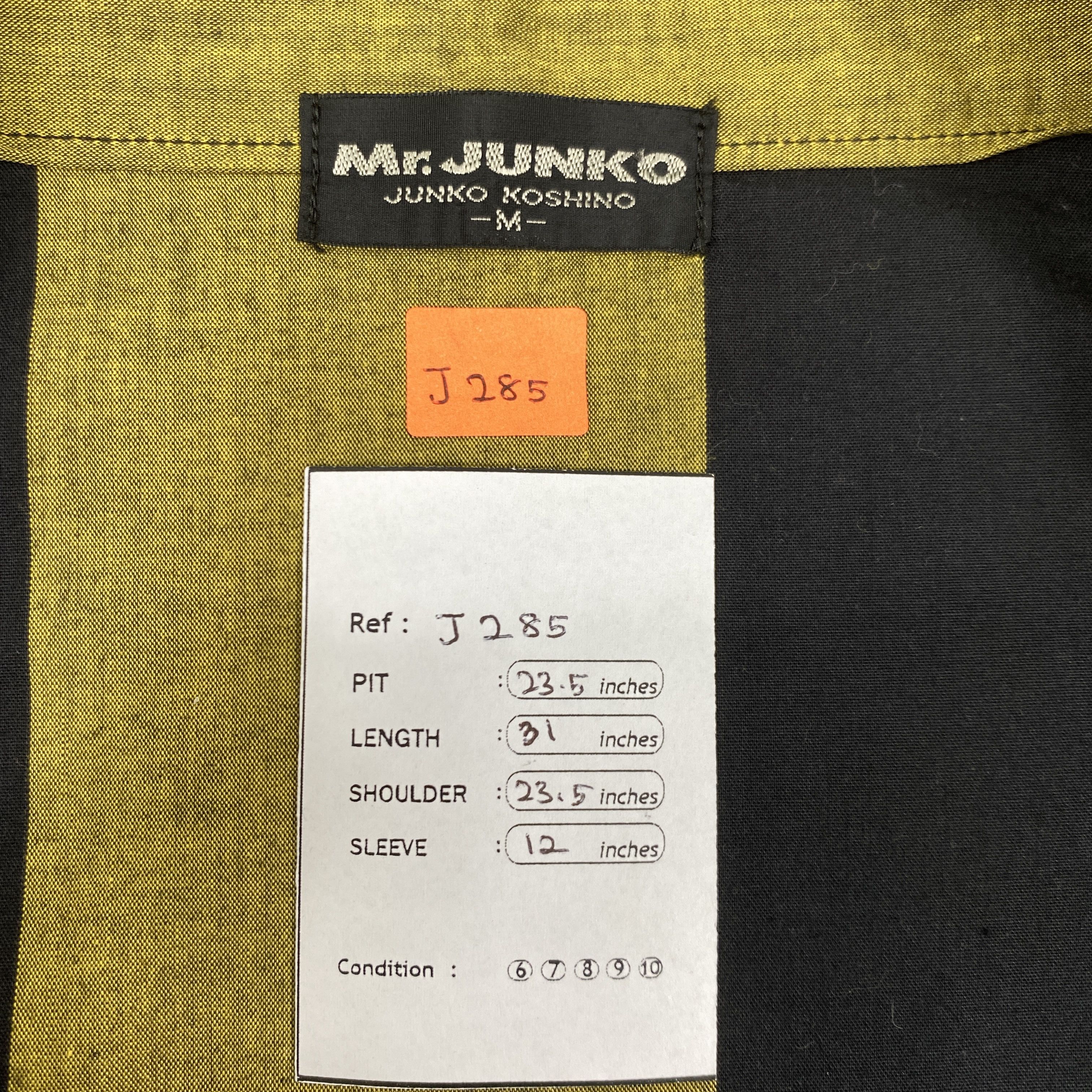 Japanese Brand Vintage Mr. Junko Vintage Robe Black Stripes -J285 Size US XS / EU 42 / 0 - 5 Thumbnail