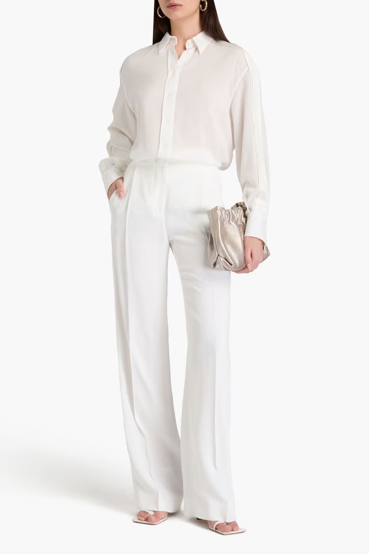 Brunello Cucinelli o1y0725 Shirt in White Size M / US 6-8 / IT 42-44 - 2 Thumbnail